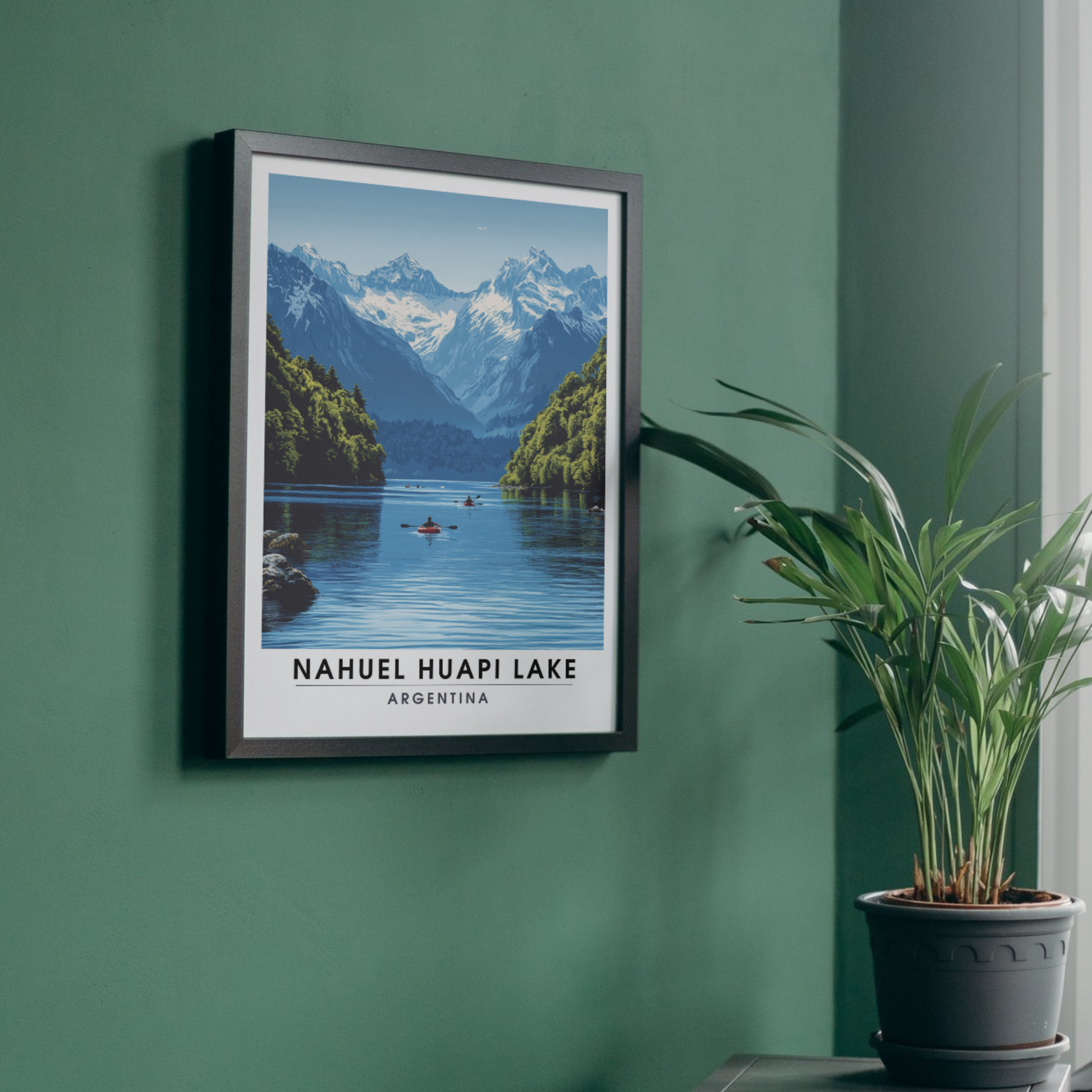Affiche Lac Nahuel Huapi | Impression  de voyage Argentine | Affiche Lac
