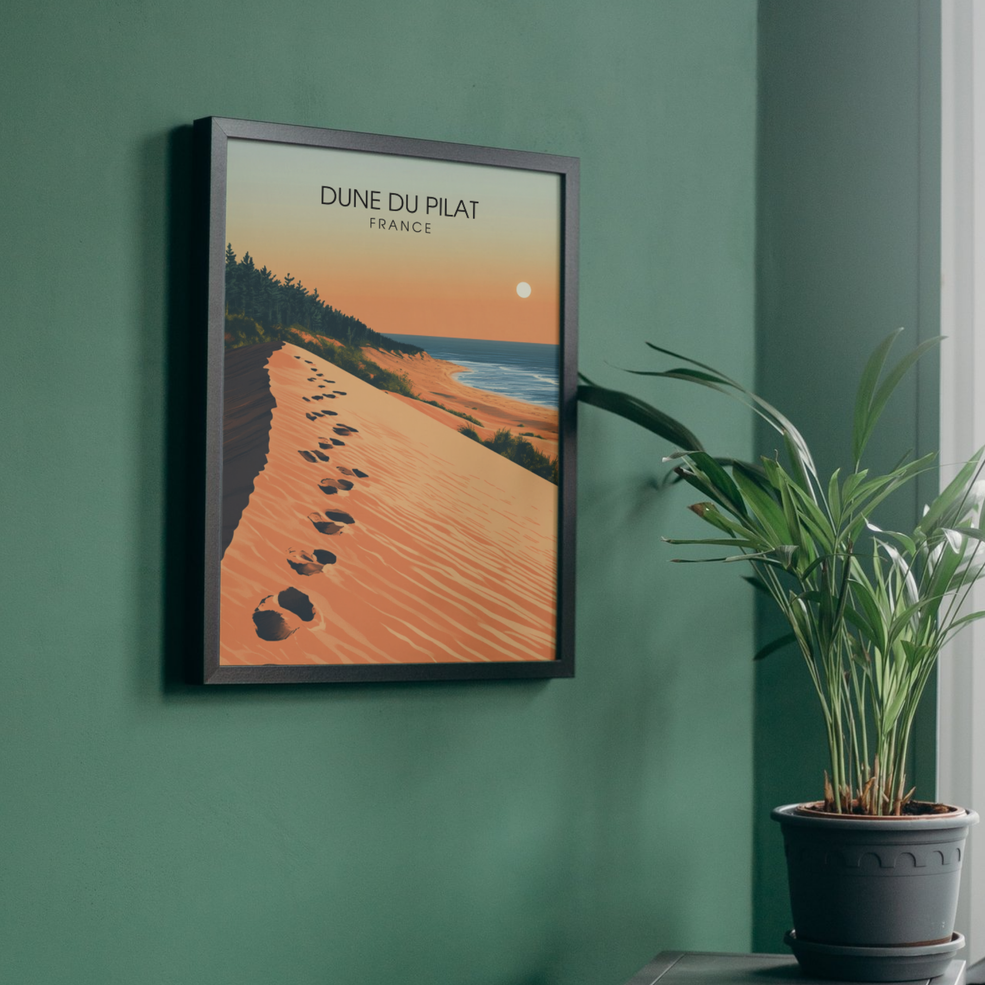 Affiche Dune du Pilat | Impression Dune du Pilat |  Affiche France