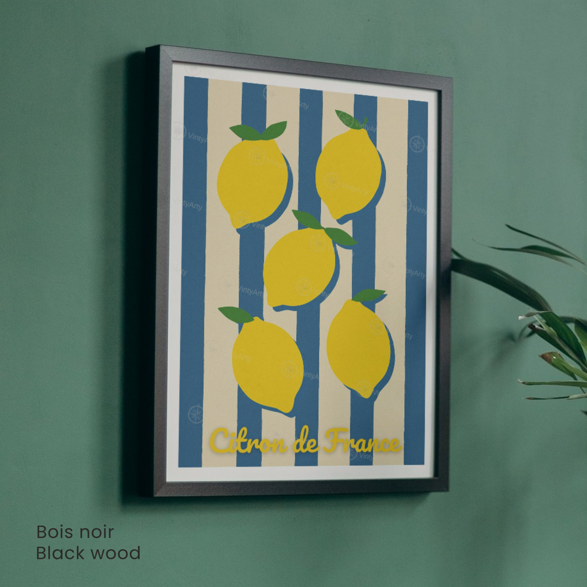 Affiche Paris | Art décoratif citron | Affiche France