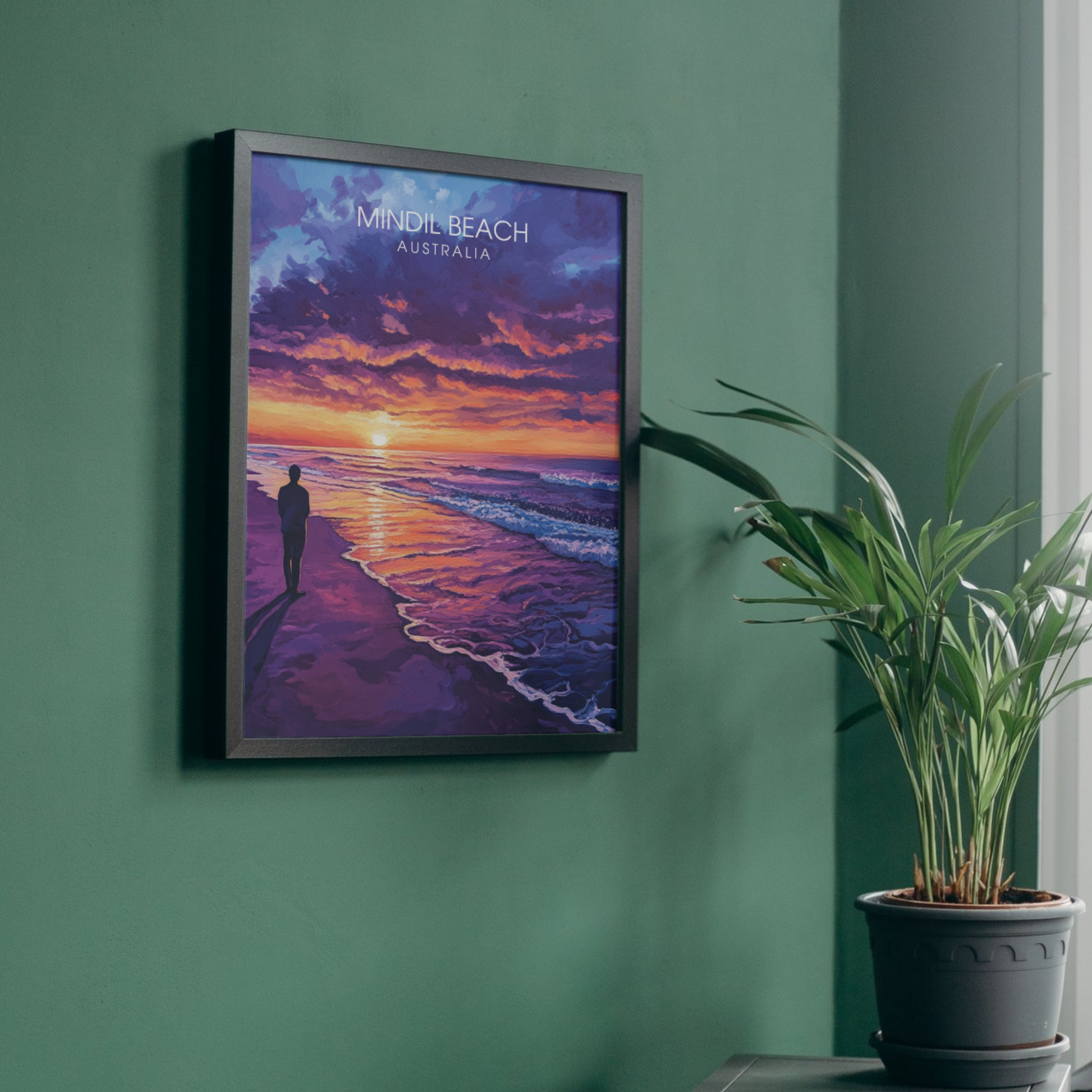 Affiche Plage de Mindil | Impression de voyage Australie | Affiche Australie