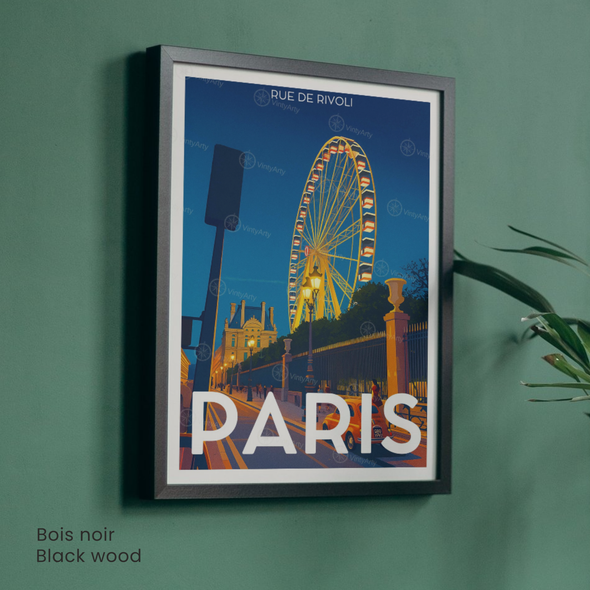 Affiche Paris | Poster Rue de Rivoli | Affiche France