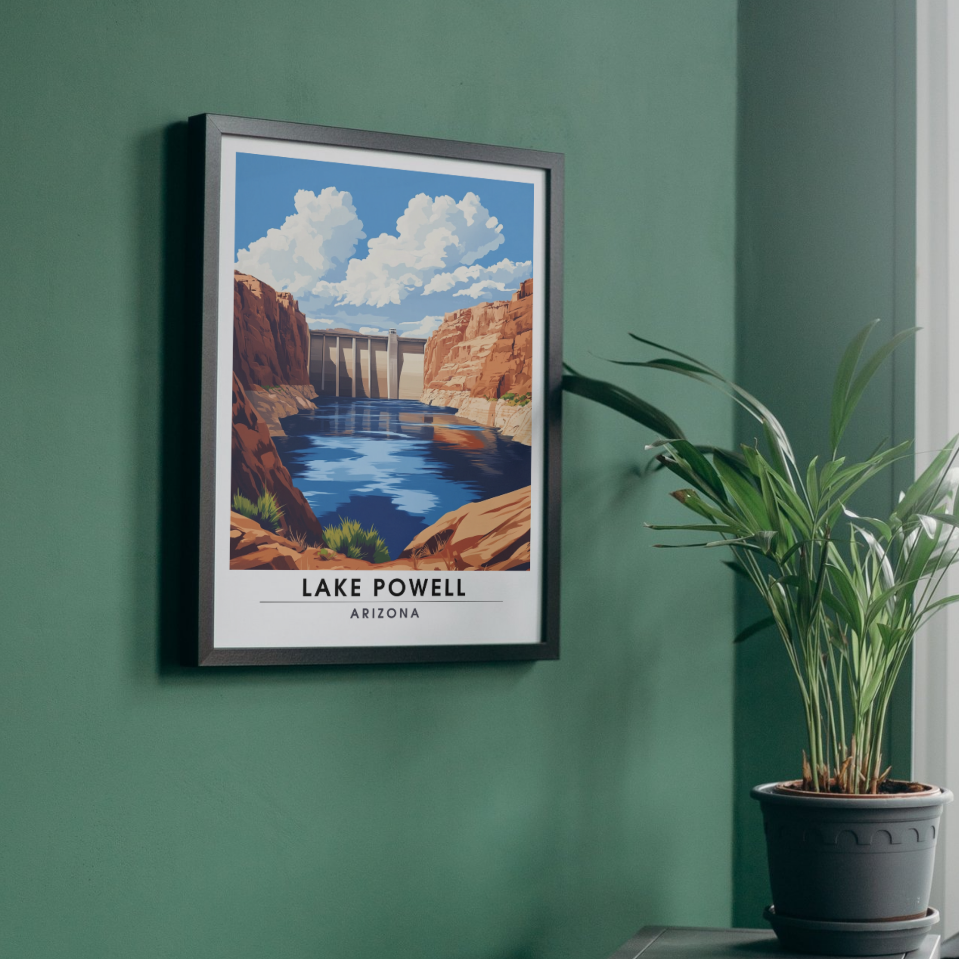 Affiche Lac Powell Arizona | Poster États-Unis | Affiche Lac