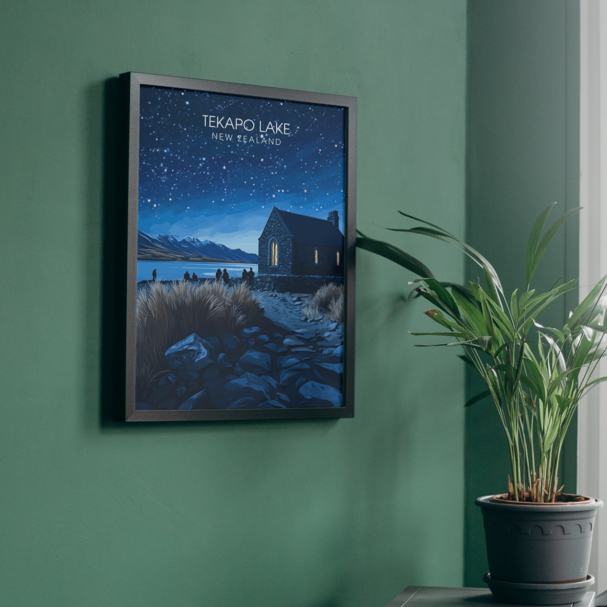 Affiche Lac Tekapo | Impression Nouvelle-Zélande | Affiche Lac