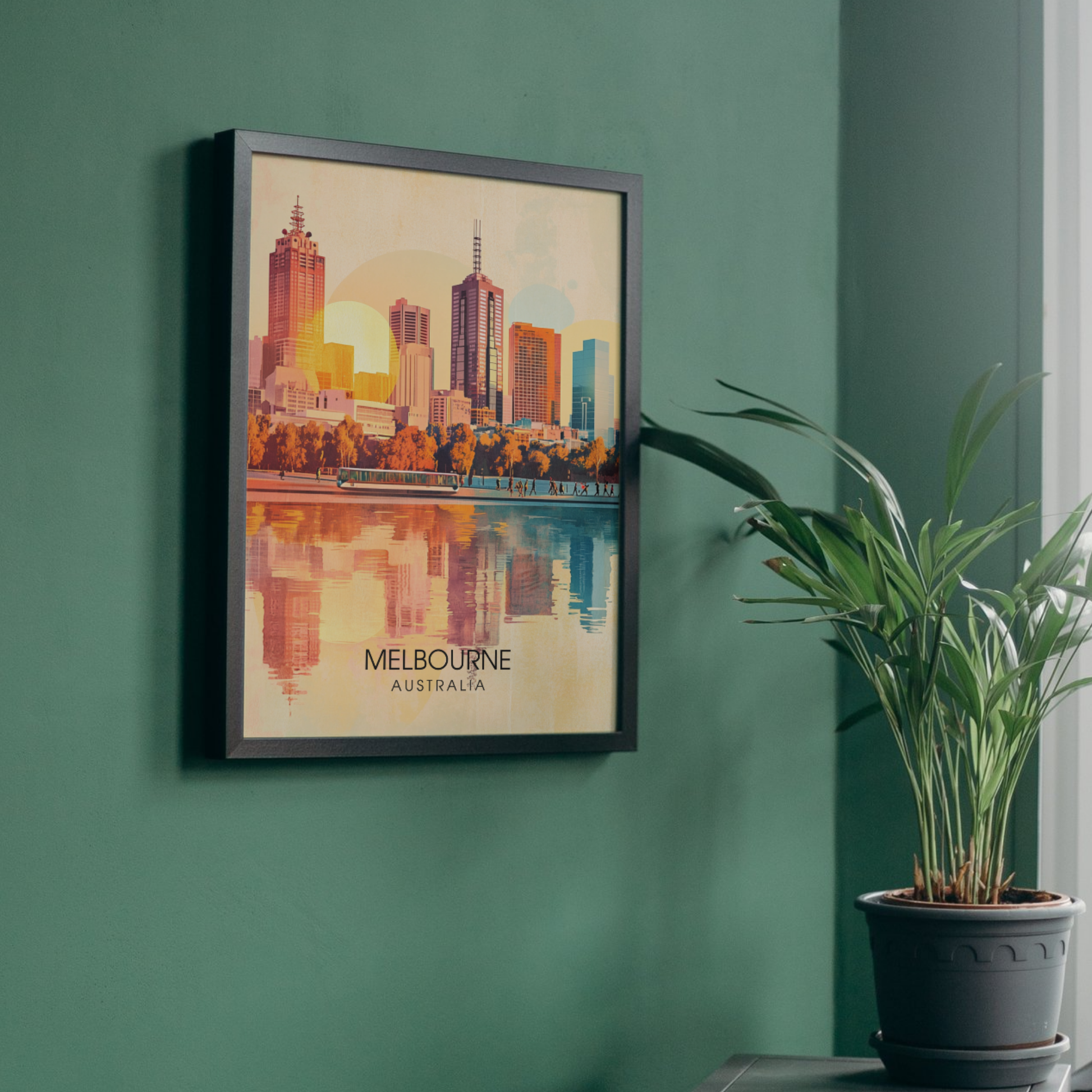 Affiche Melbourne | Poster de voyage Australie | Affiche Australie