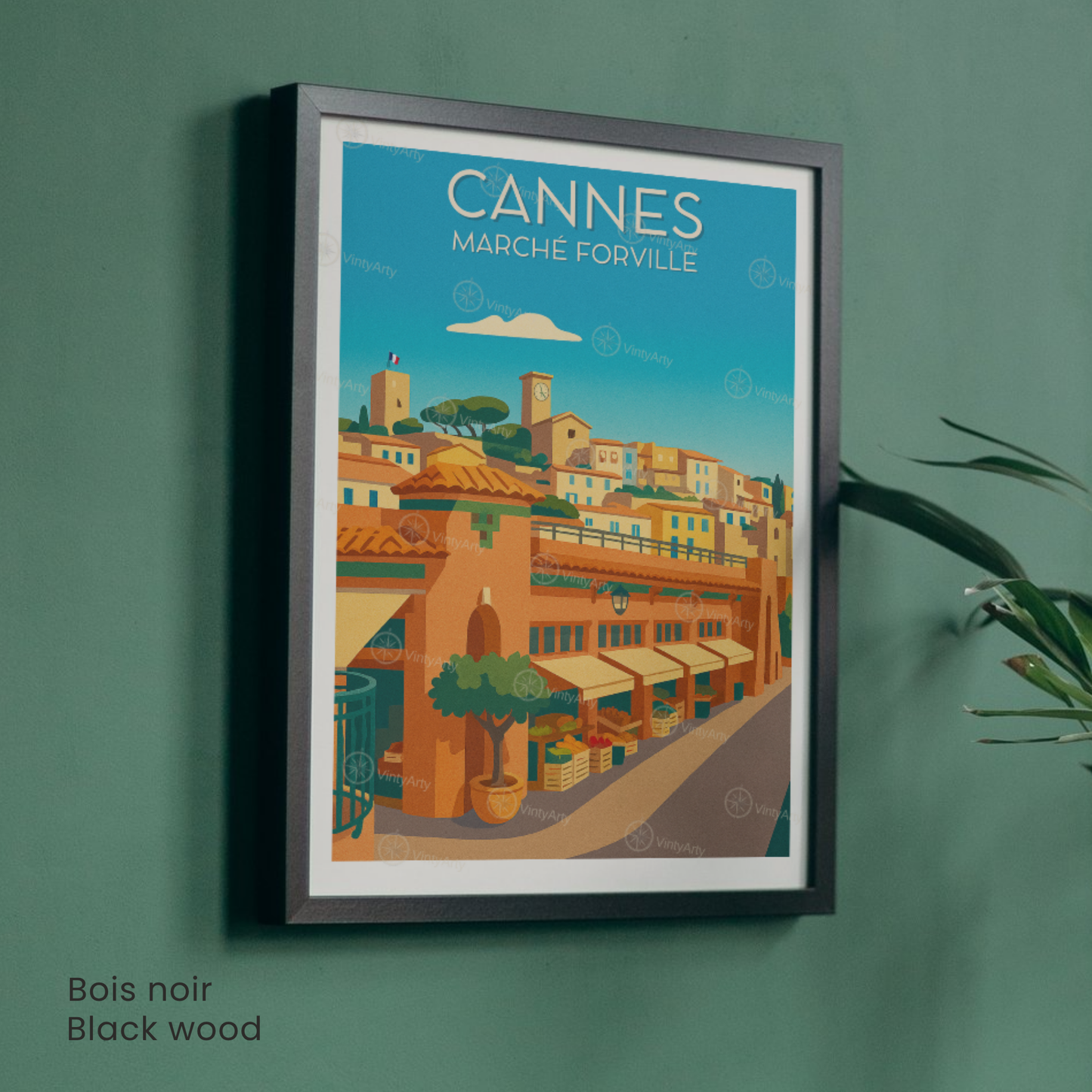 Affiche Cannes | Impression Marché Forville | Affiche France
