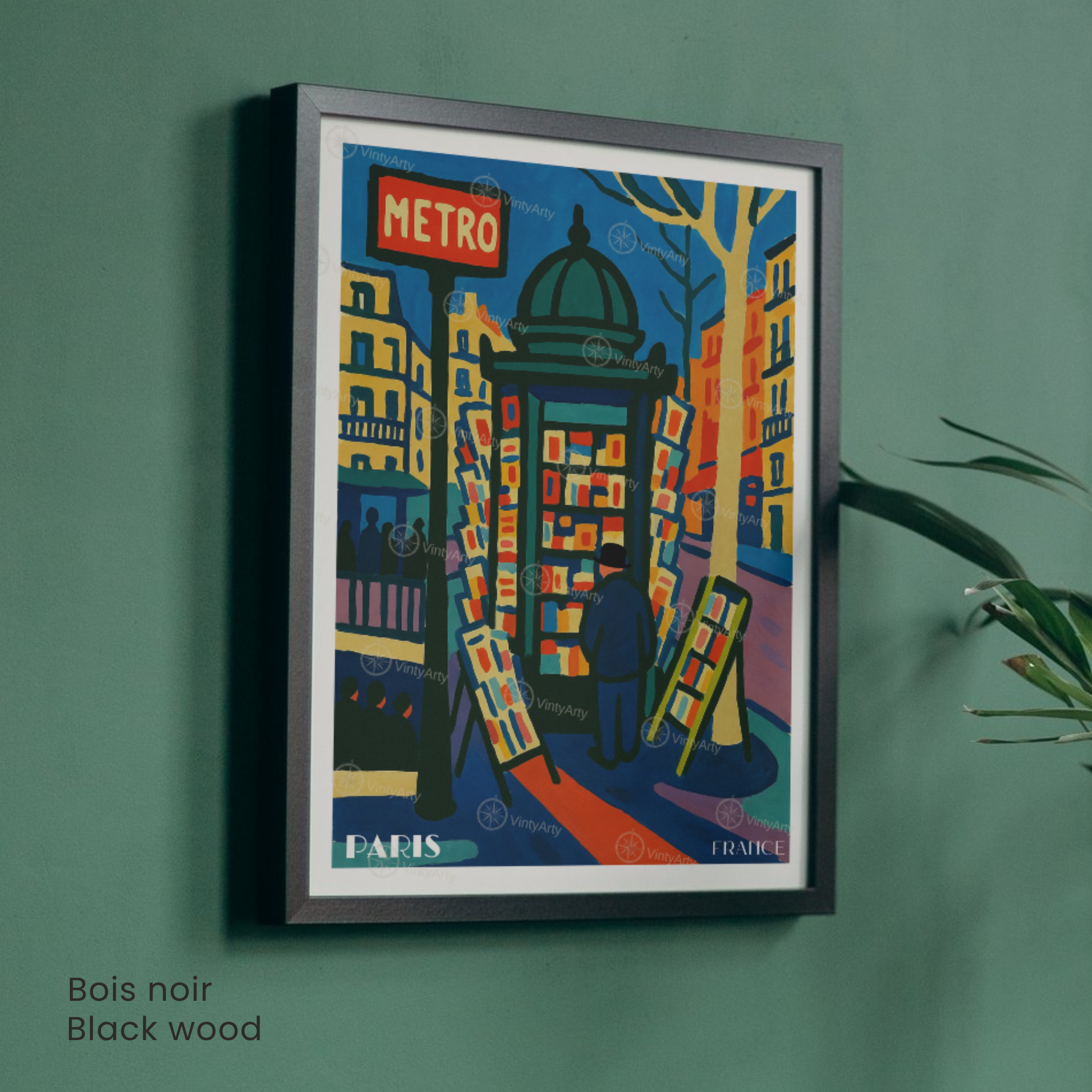 Affiche Paris | Poster décoratif Métro | Affiche France