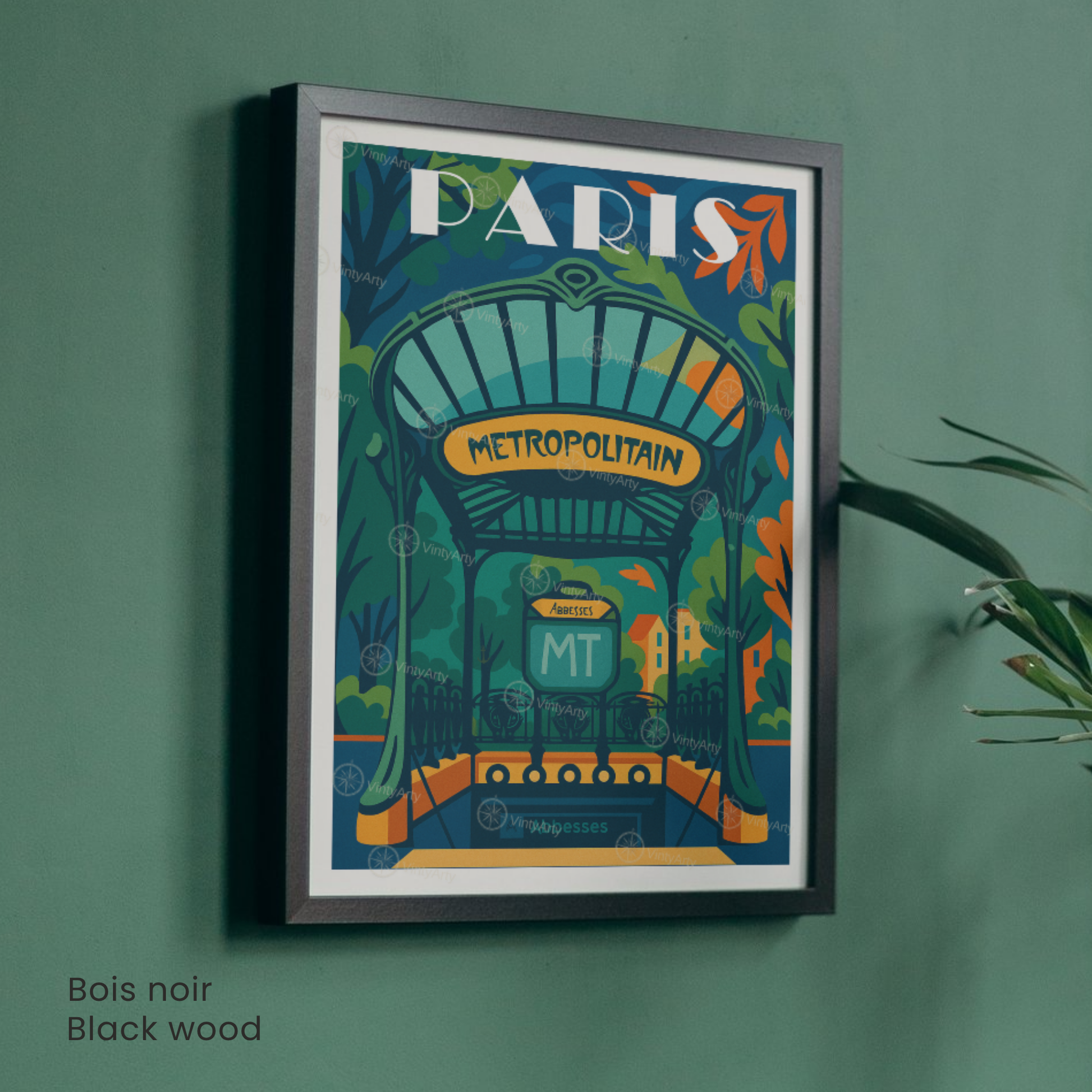 Affiche Paris | Impression murale Métro | Affiche France