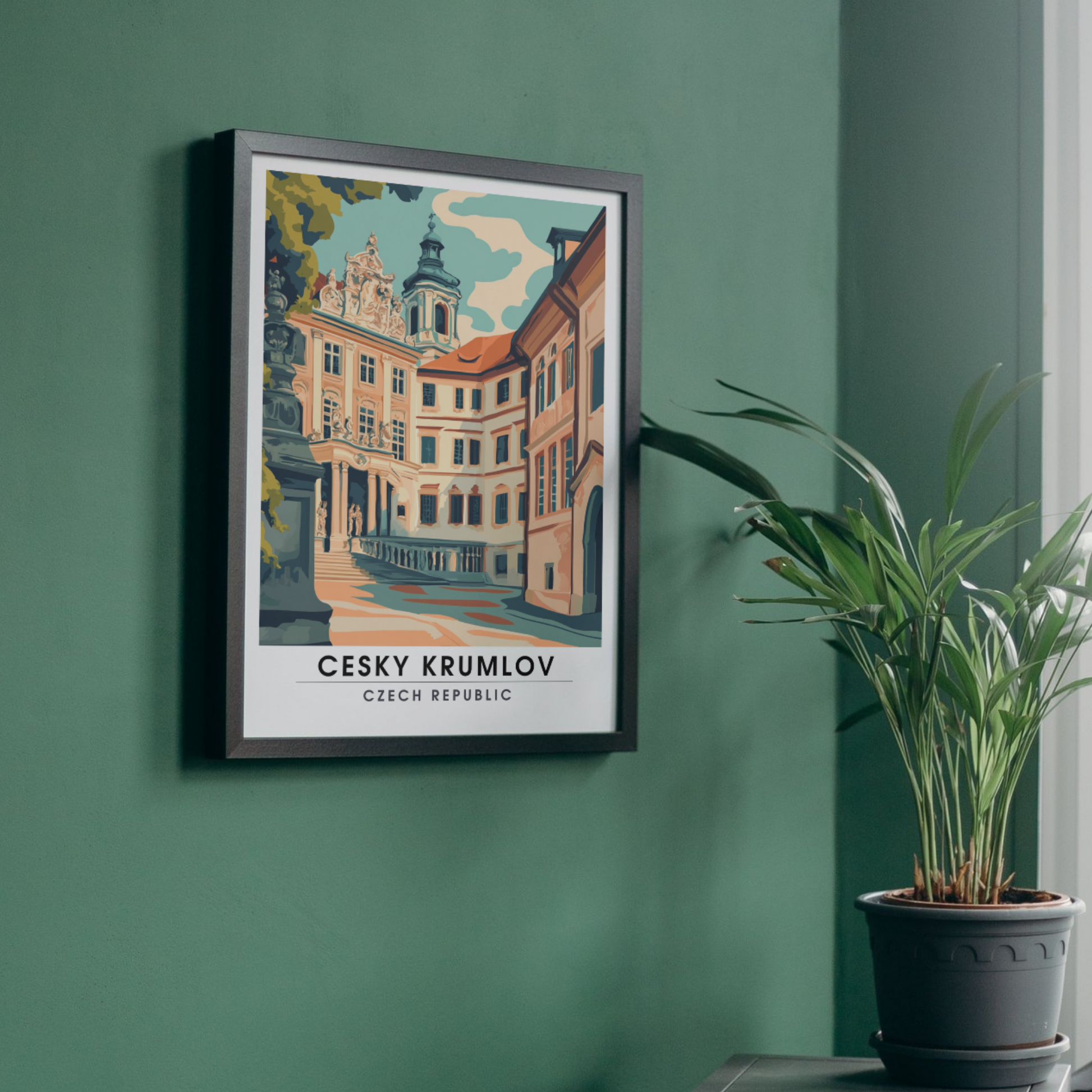 Affiche Český Krumlov | Poster Murale République tchèque | Affiche République tchèque