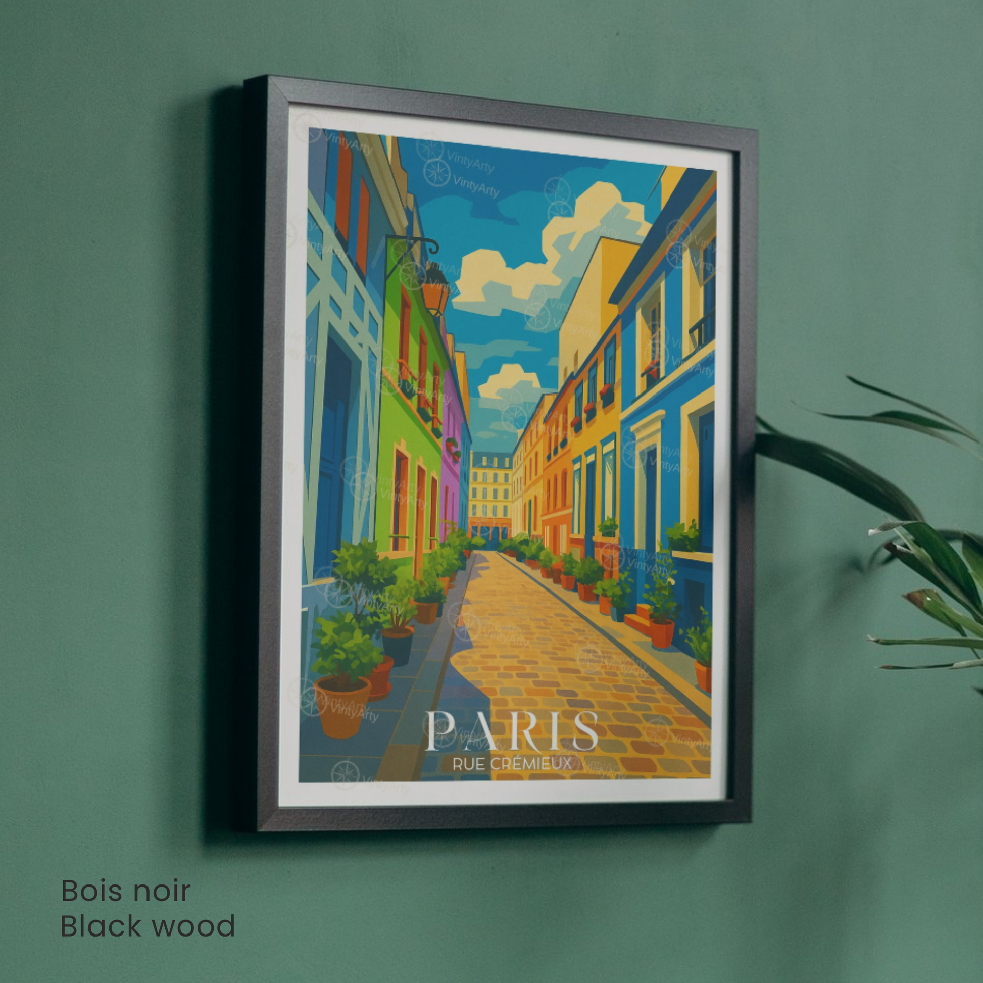 Affiche Paris | Poster Rue Crémieux | Affiche France