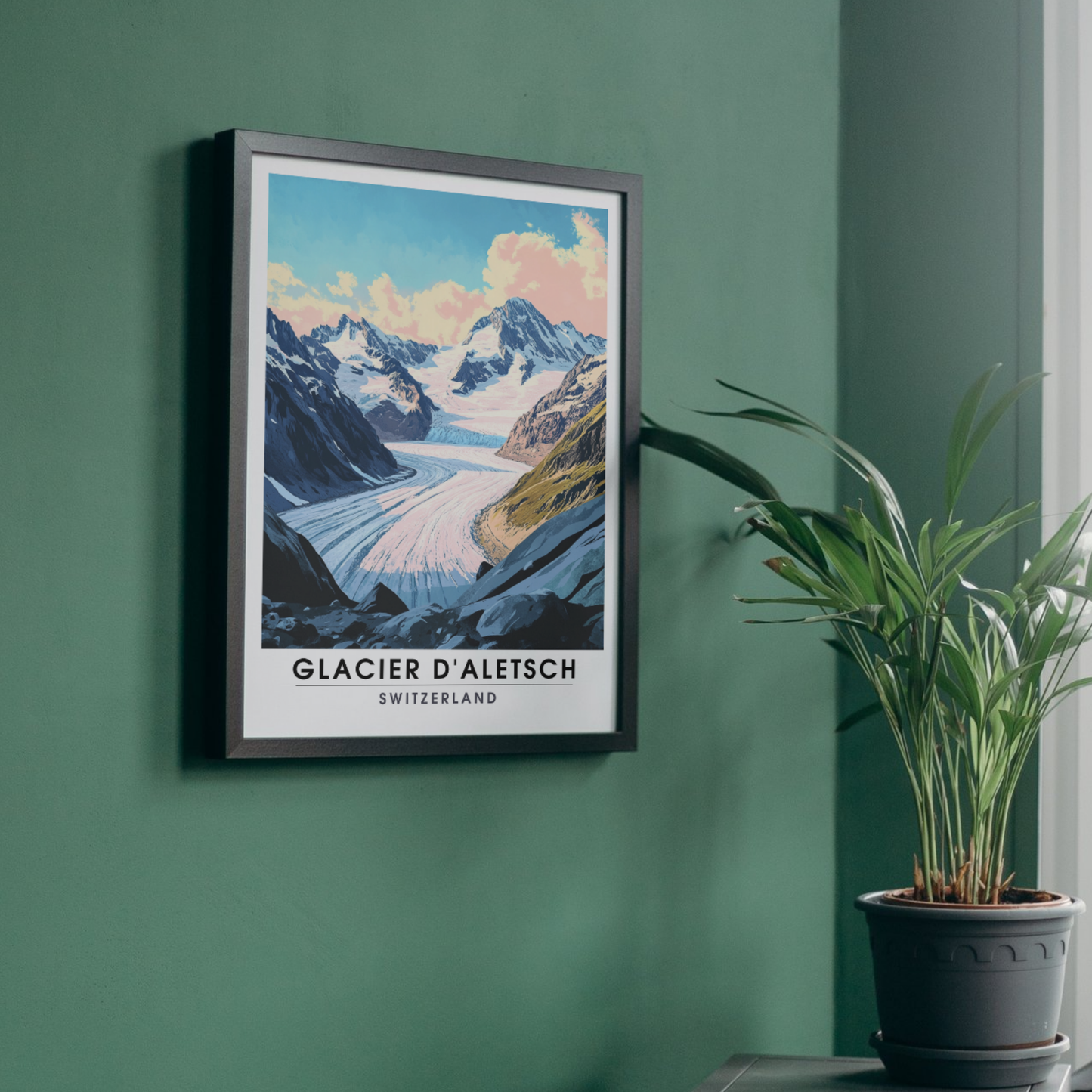 Affiche Glacier d'Aletsch | Poster Murale Suisse | Affiche Suisse