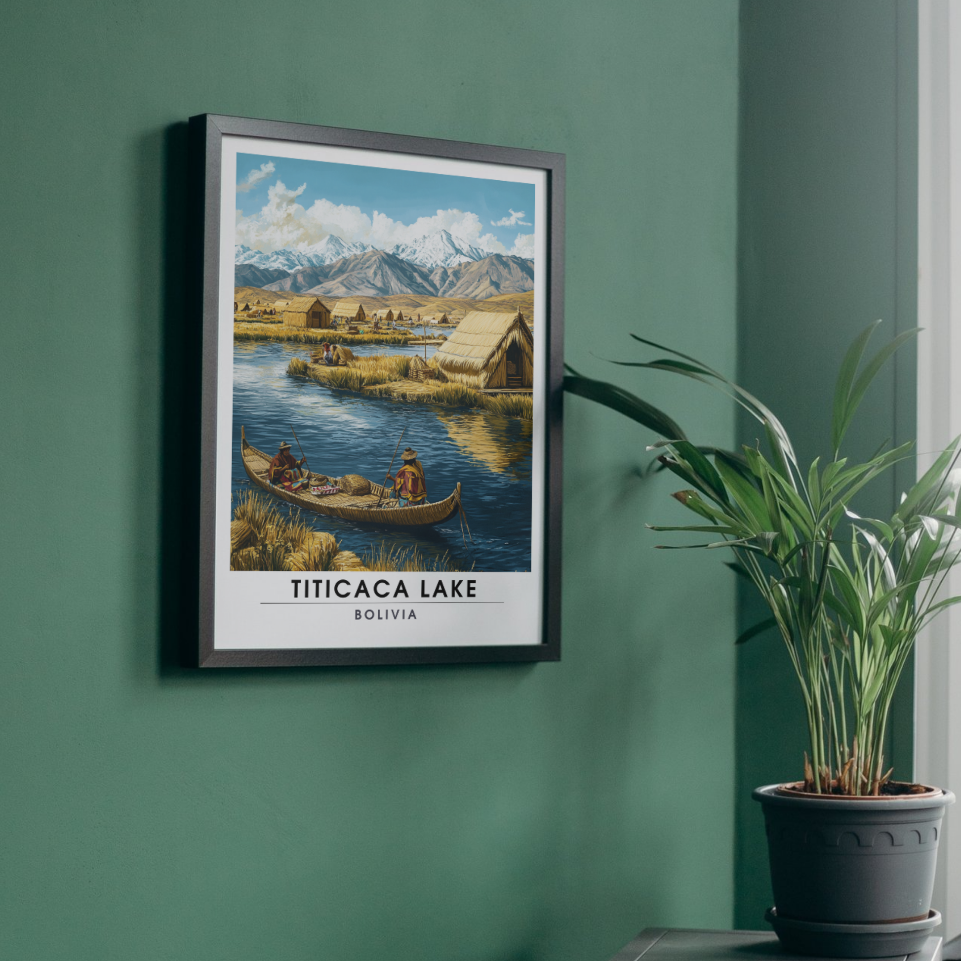 Affiche Lac Titicaca | Impression Bolivie | Affiche Lac
