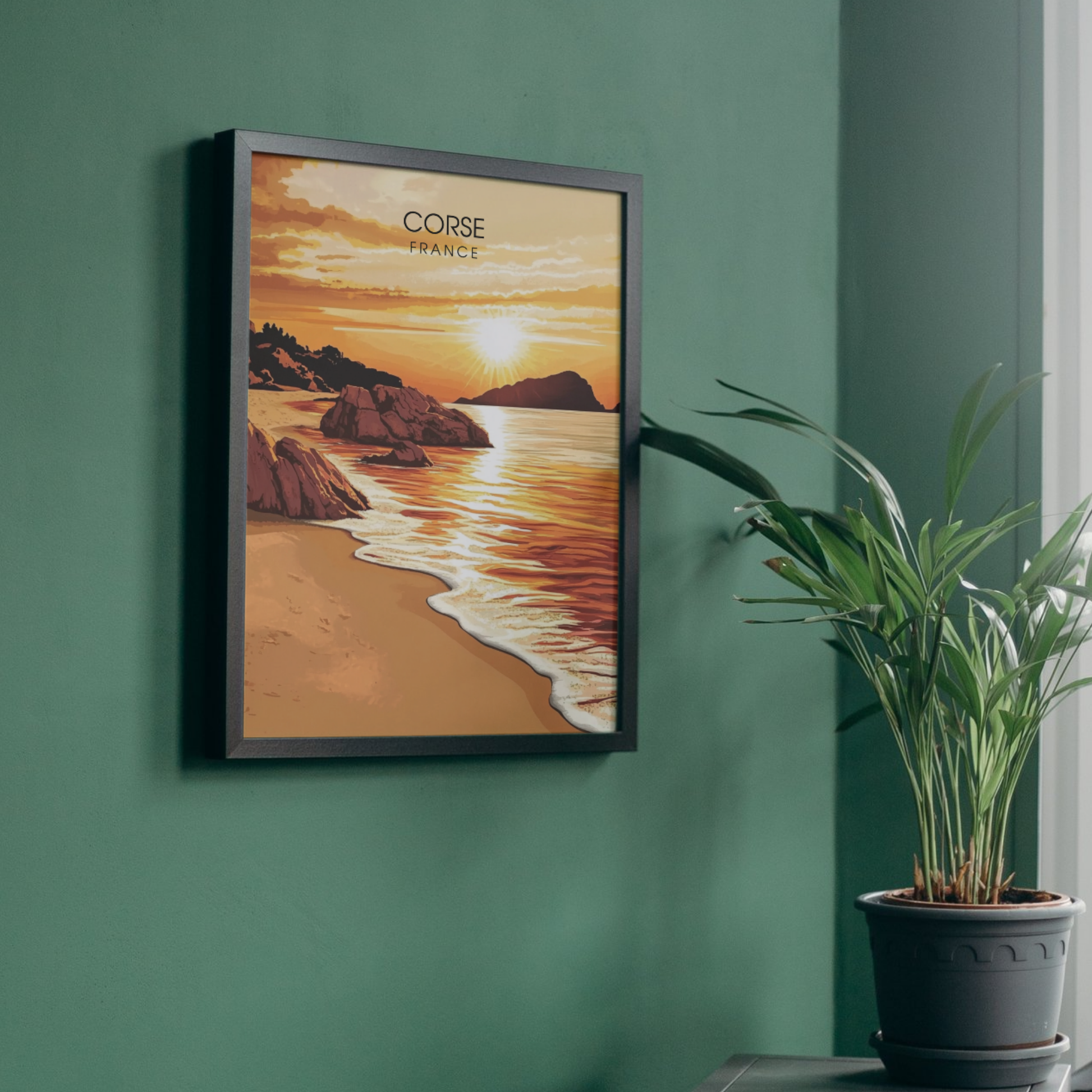 Affiche Corse | Souvenir de voyage La Corse | Affiche France