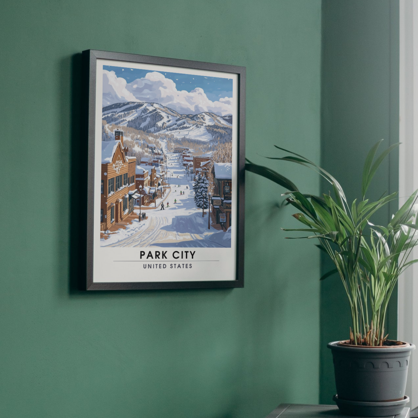 Affiche Park City, USA | impression Park City | Affiche Ski | Utah