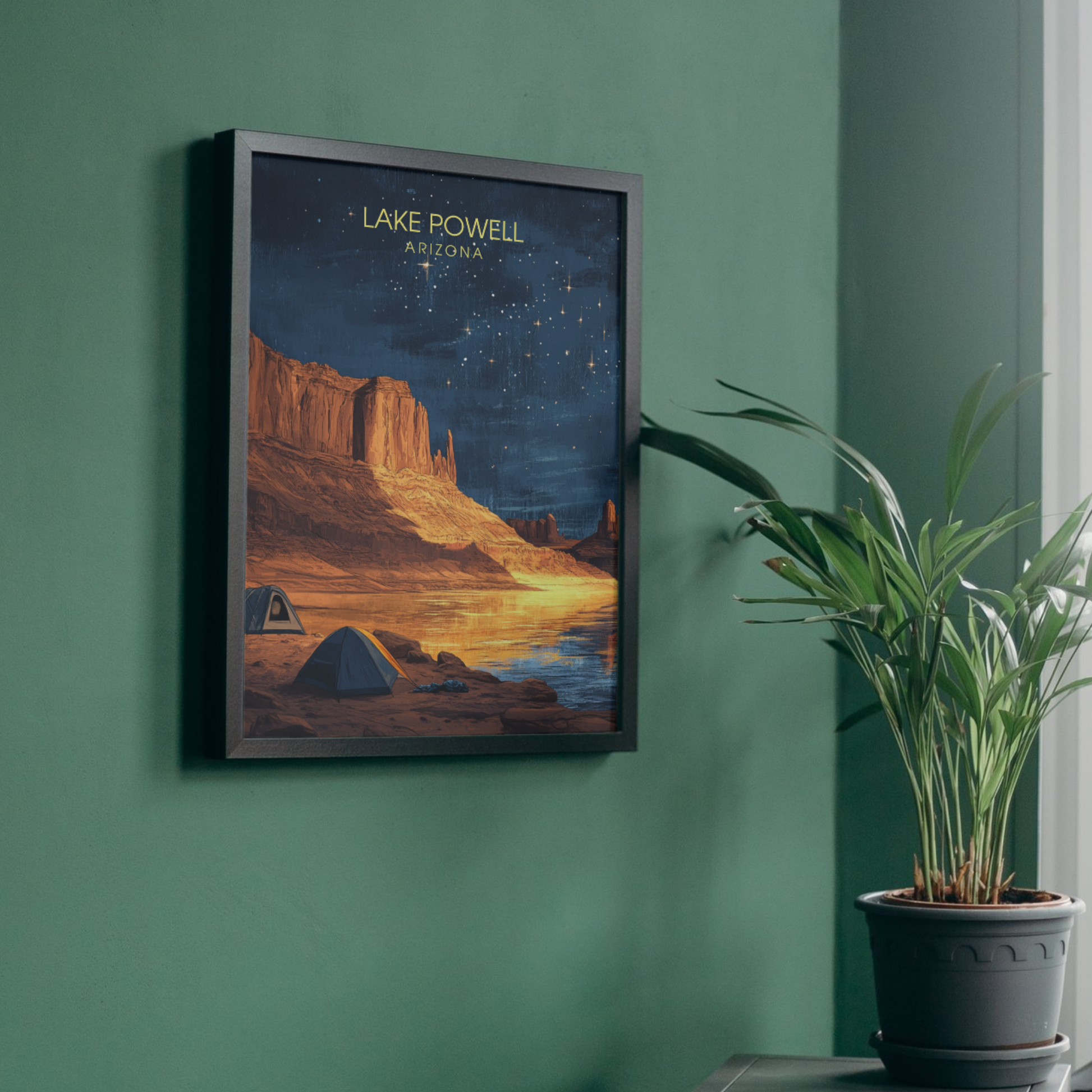 Affiche Lac Powell Arizona | Impression de voyage États-Unis | Affiche Lac