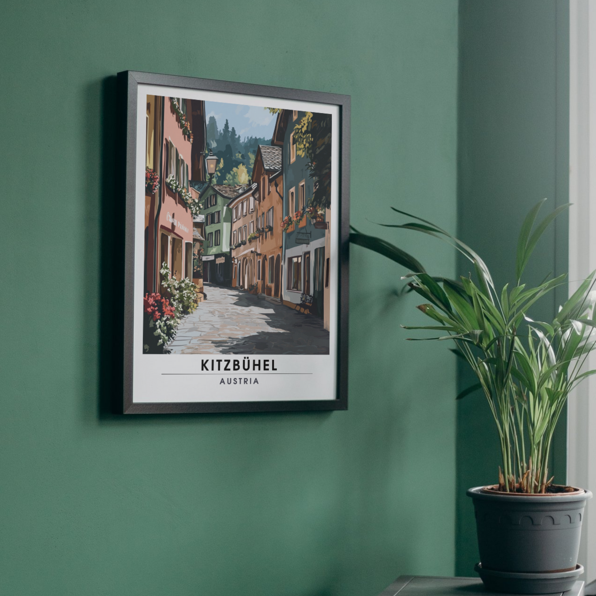 Affiche Kitzbühel | Impression Autriche | Affiche Autriche