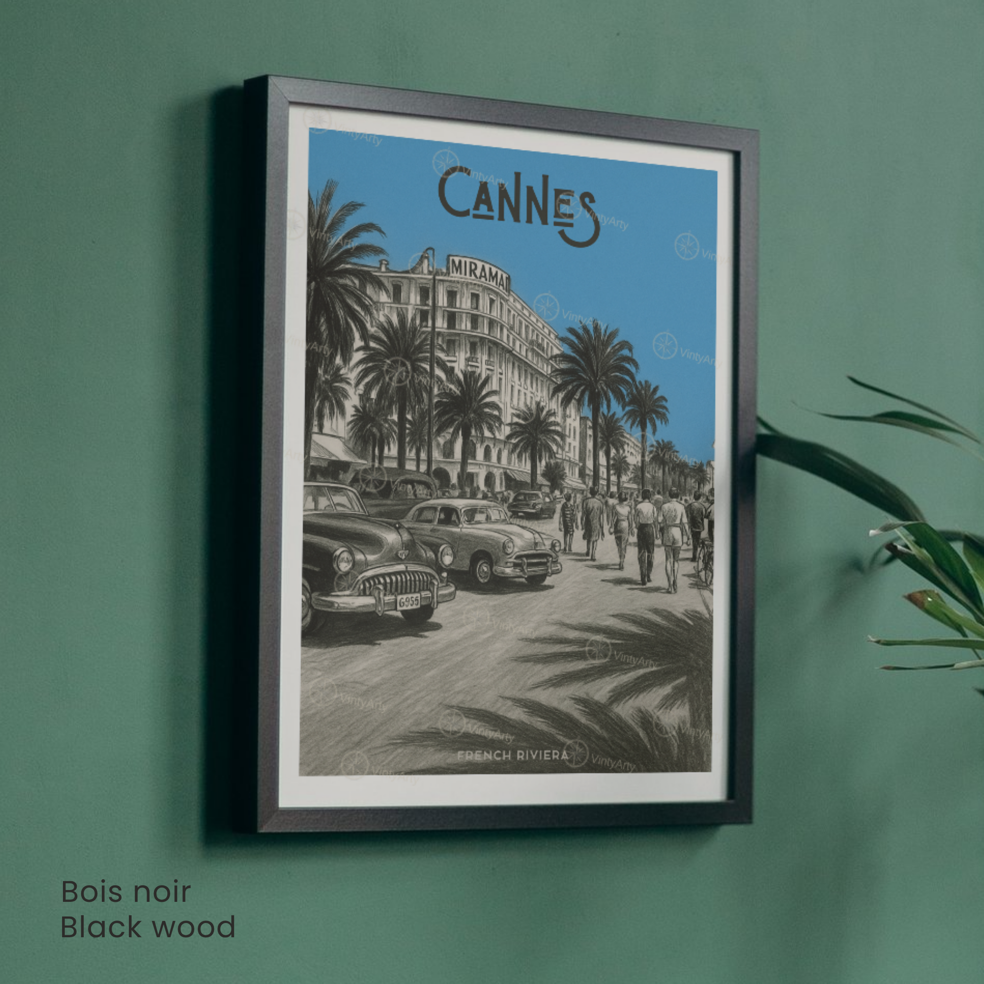 Affiche Cannes | Impression déco French Riviera | Affiche France