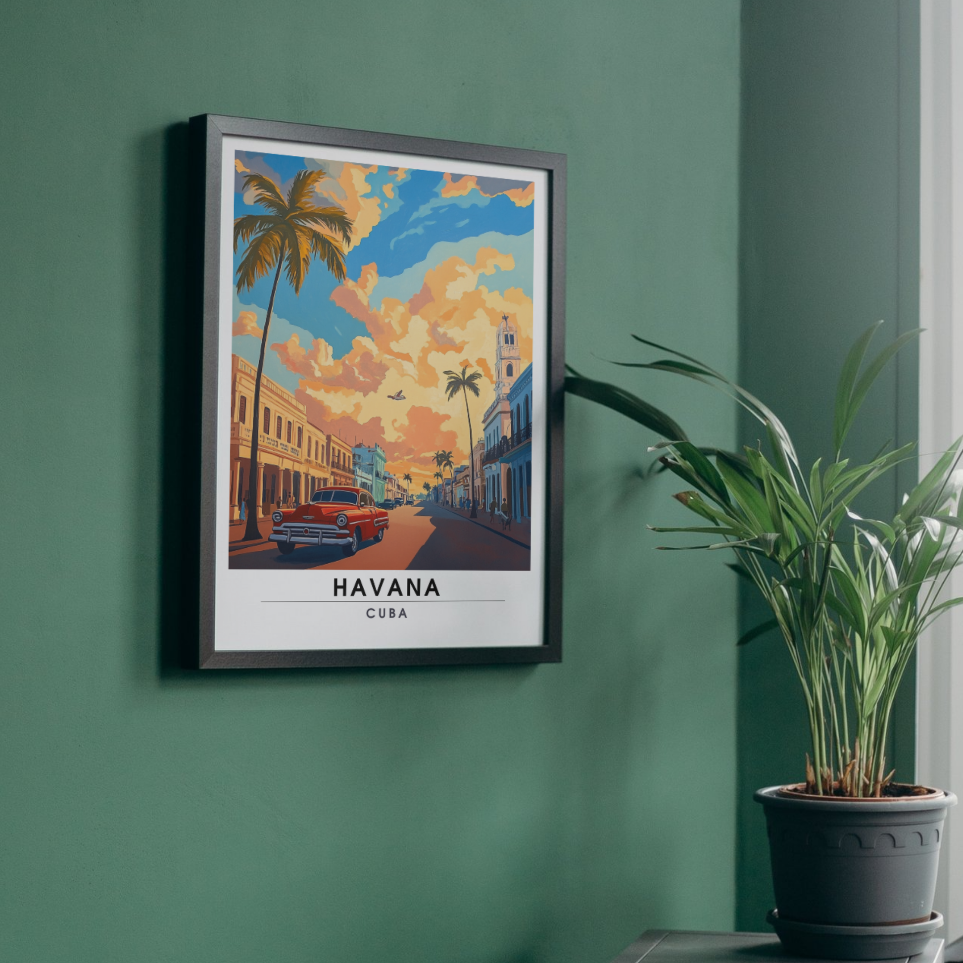 Affiche Havana | Poster de voyage Cuba | Affiche Cuba