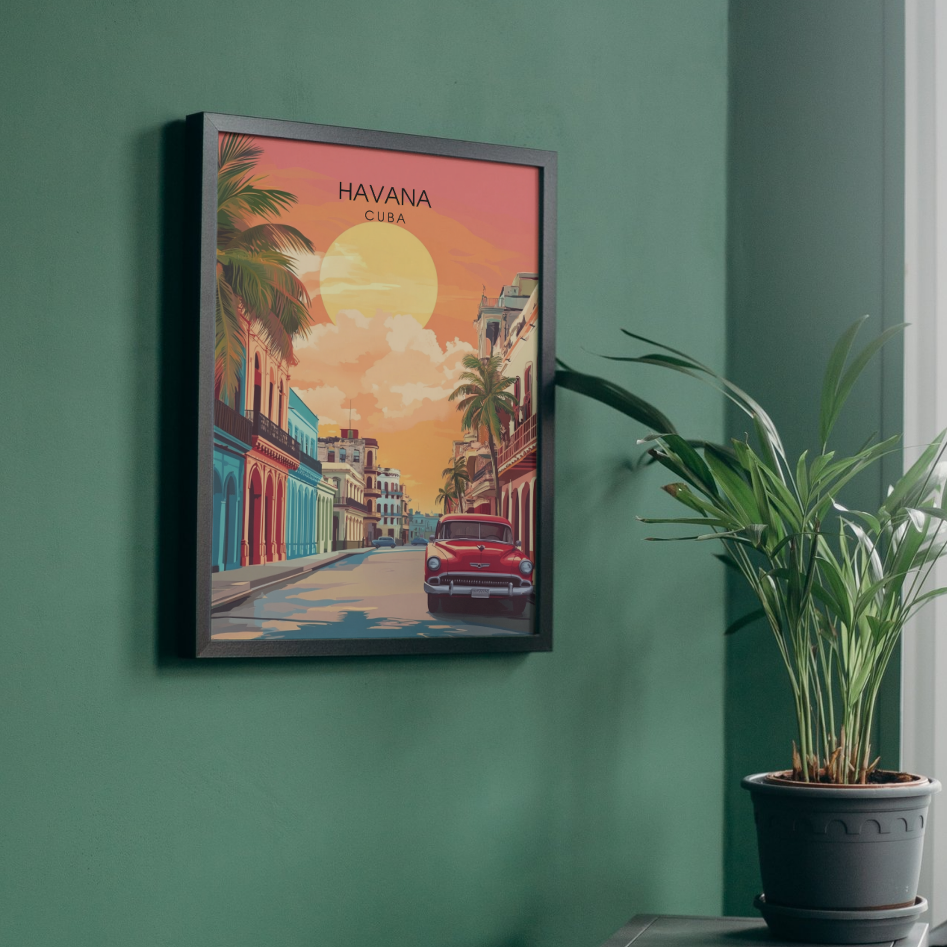 Affiche Havana | Tableau mural Cuba | Affiche Cuba