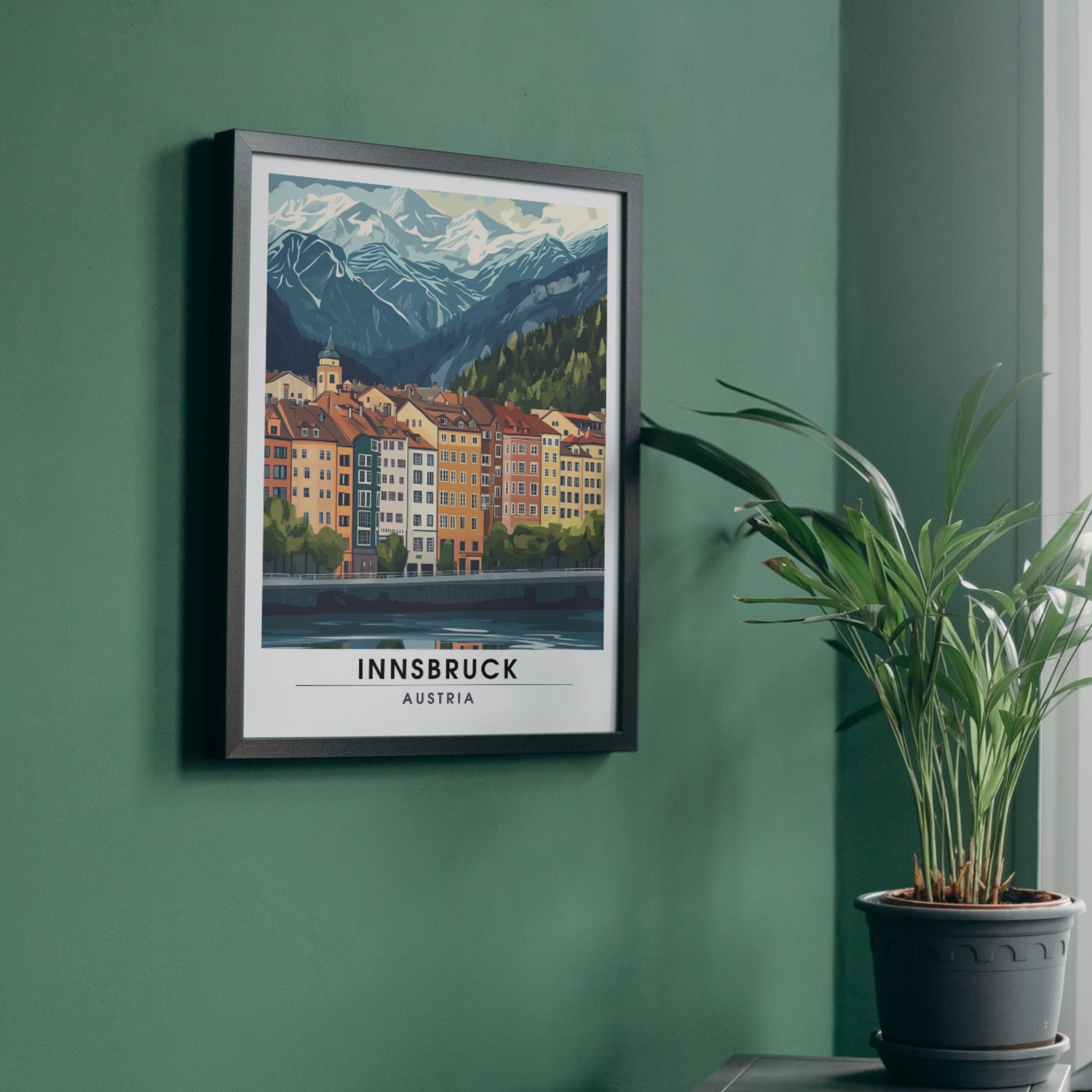 Affiche Innsbruck | Impression Autriche | Affiche Autriche
