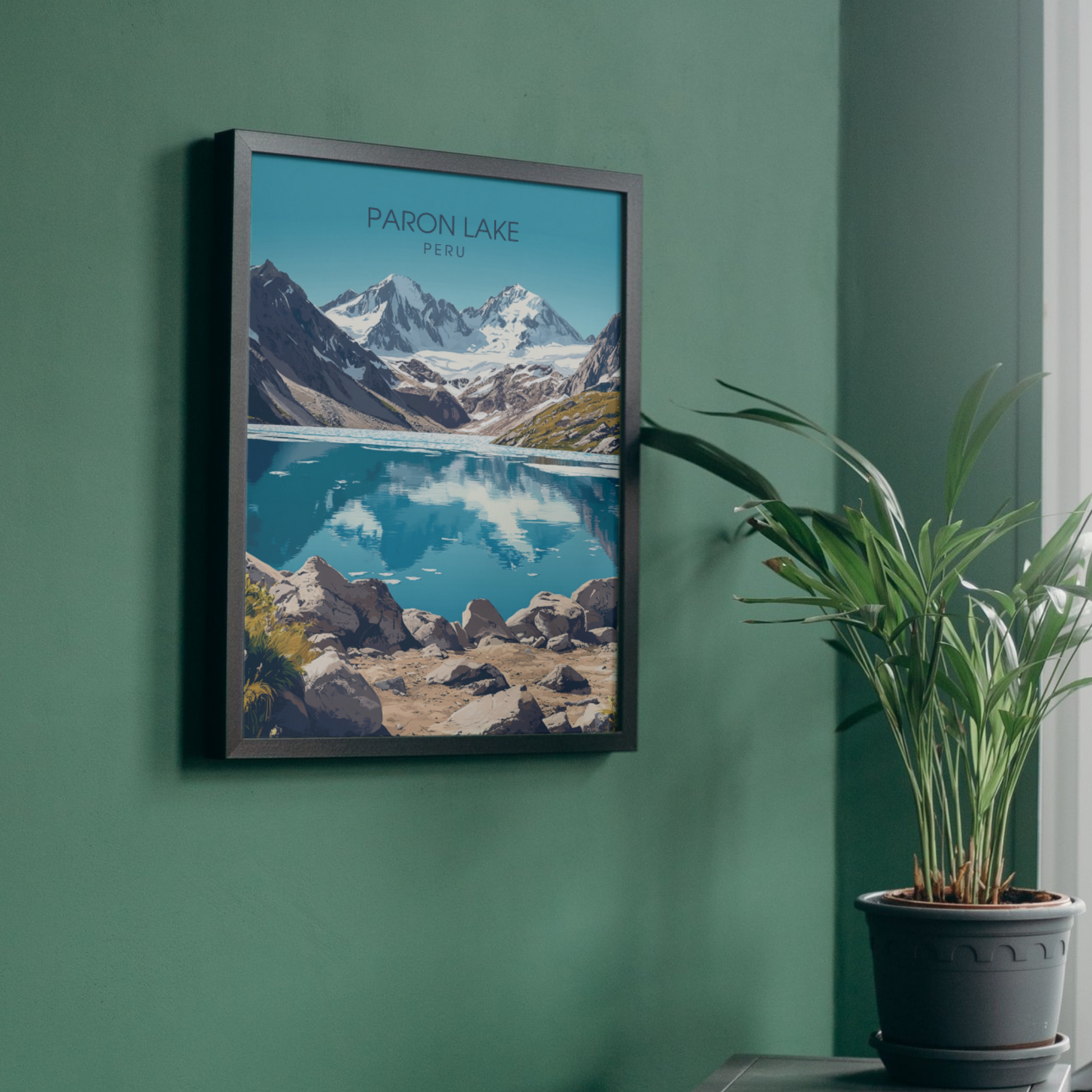 Affiche Lac Paron | Impression de voyage Pérou | Affiche Lac