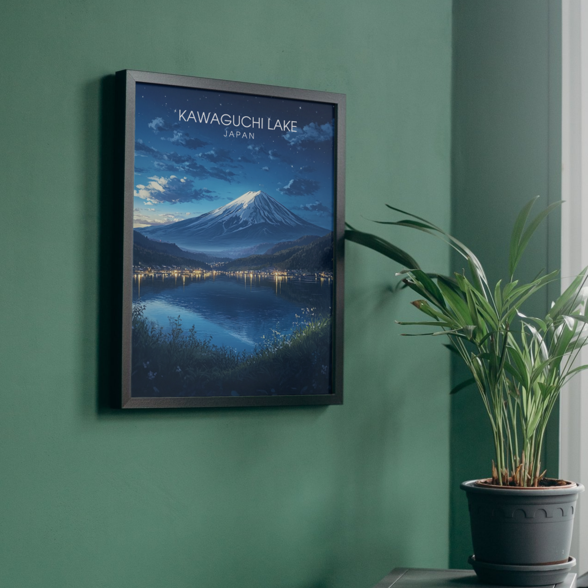 Affiche Kawaguchi Lake| Impression Japan | Affiche Lake