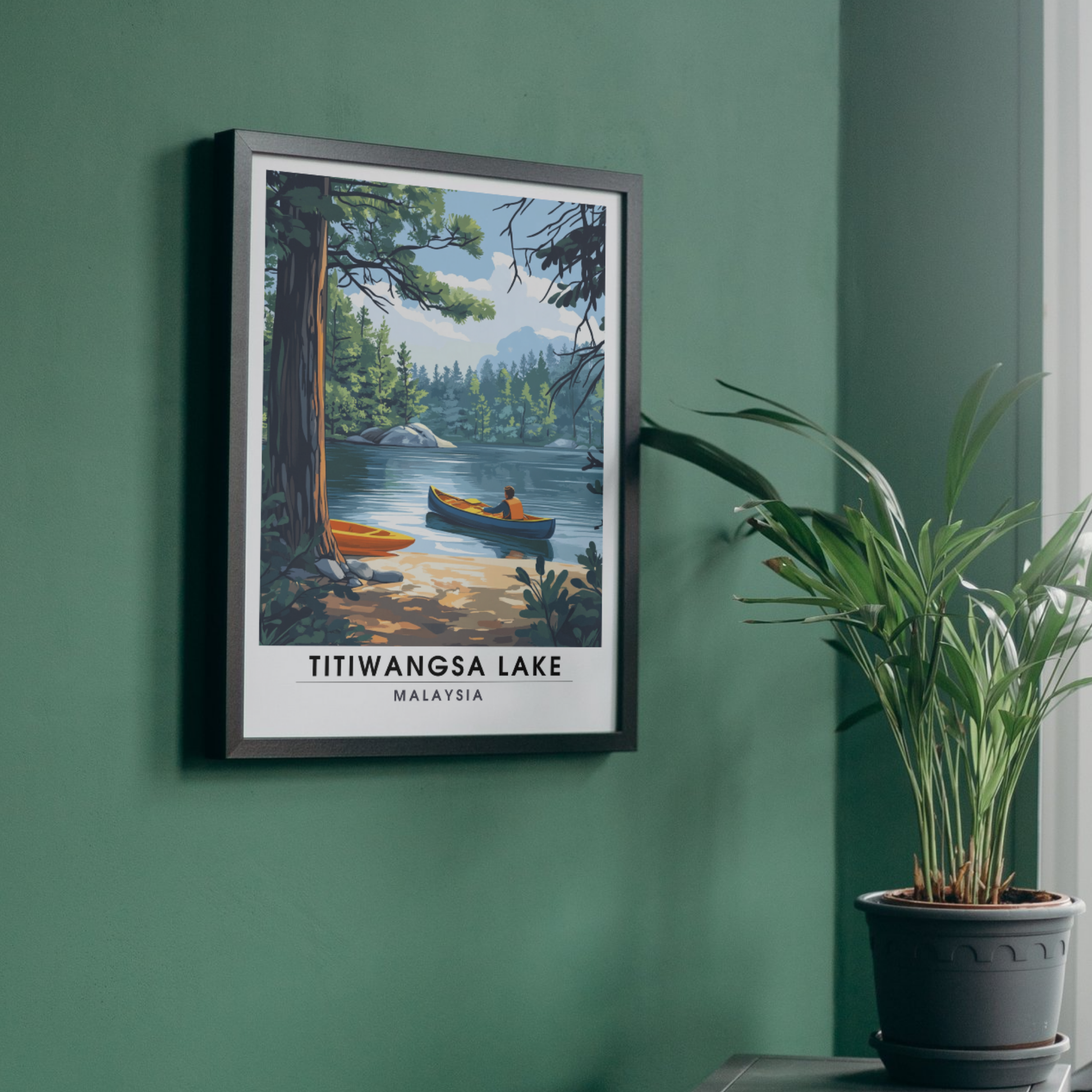 Affiche Titiwangsa lake | Impression Malaysia | Affiche Lake