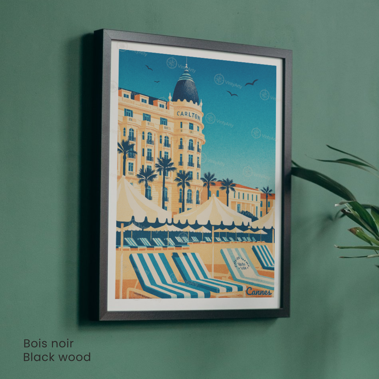 Affiche Cannes | Poster mural Côte d’Azur | Affiche France