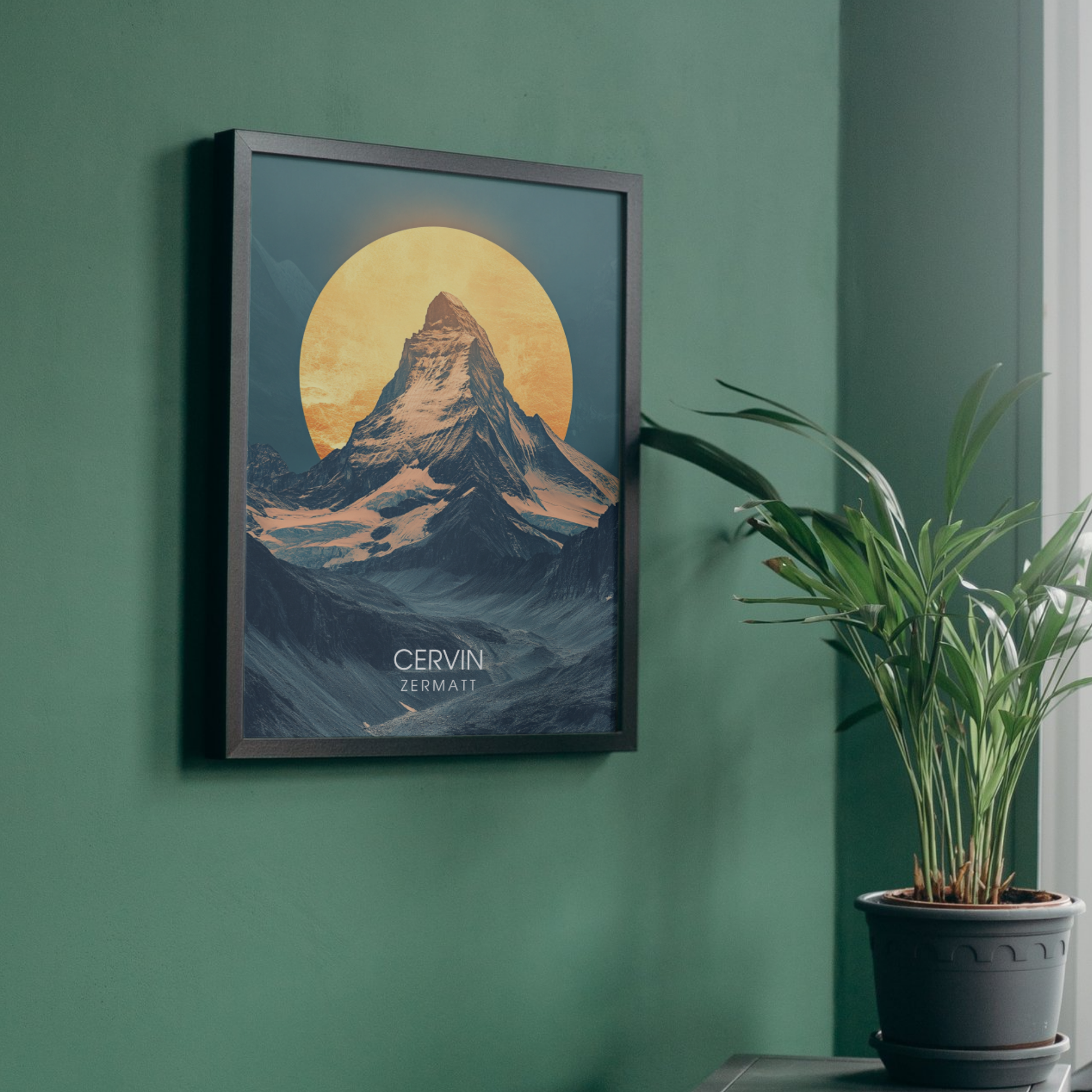 Affiche Cervin | Impression de voyage Suisse | Affiche Suisse