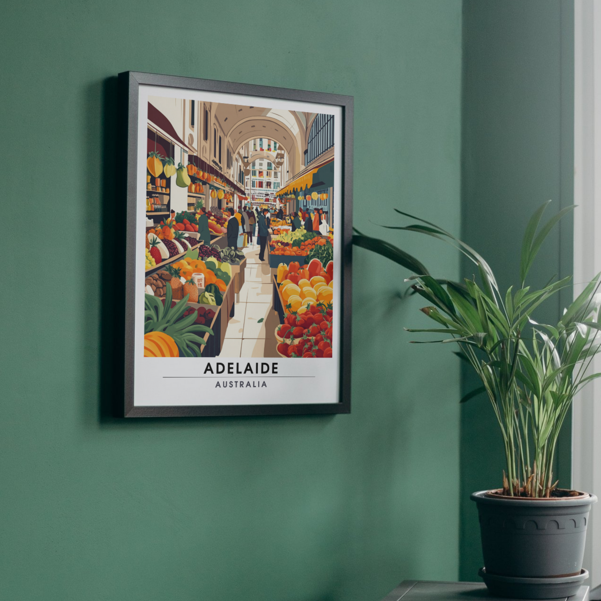 Affiche Adélaïde | Poster de voyage Australie | Affiche Australie