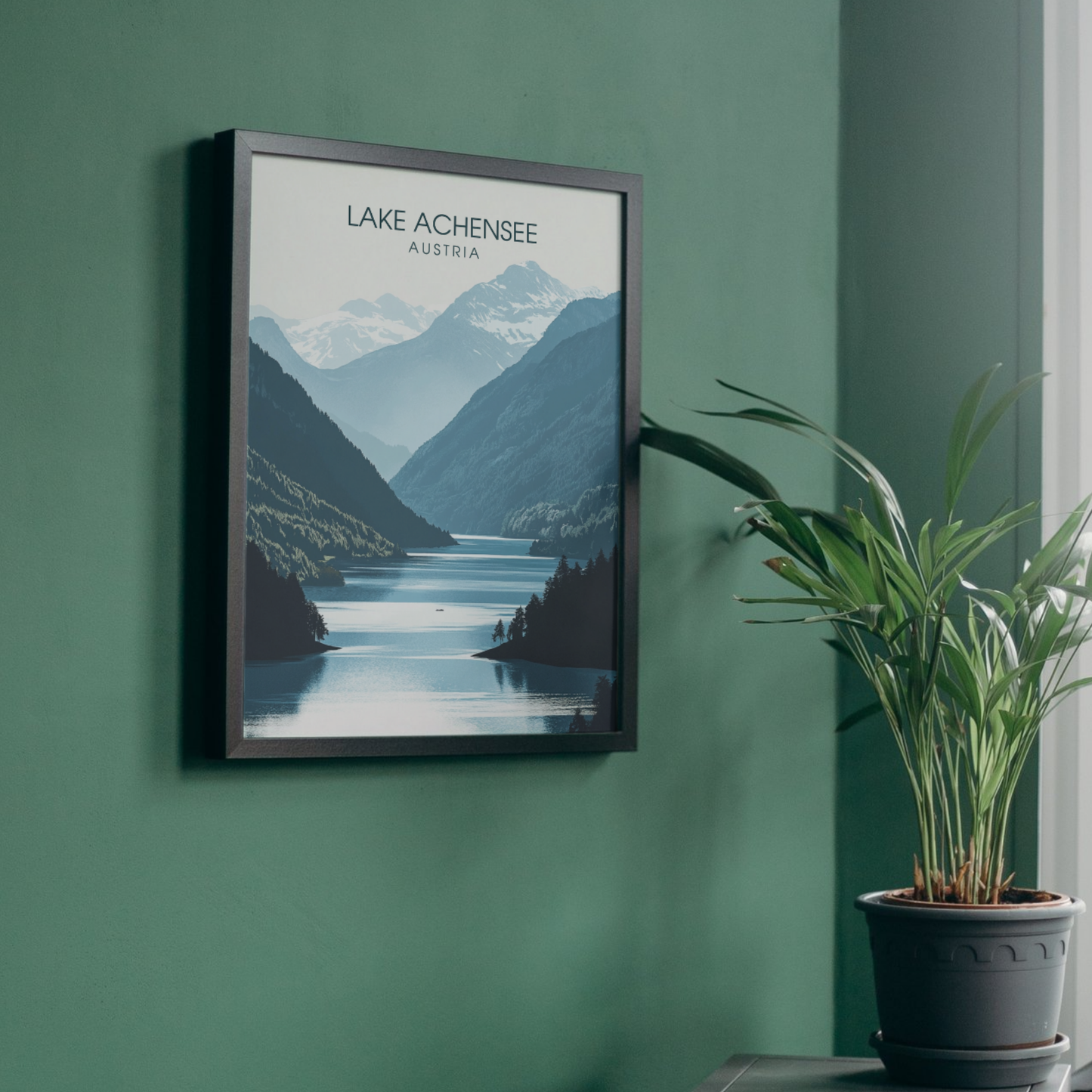 Affiche Lac Achensee | Impression de voyage Autriche | Affiche Lac