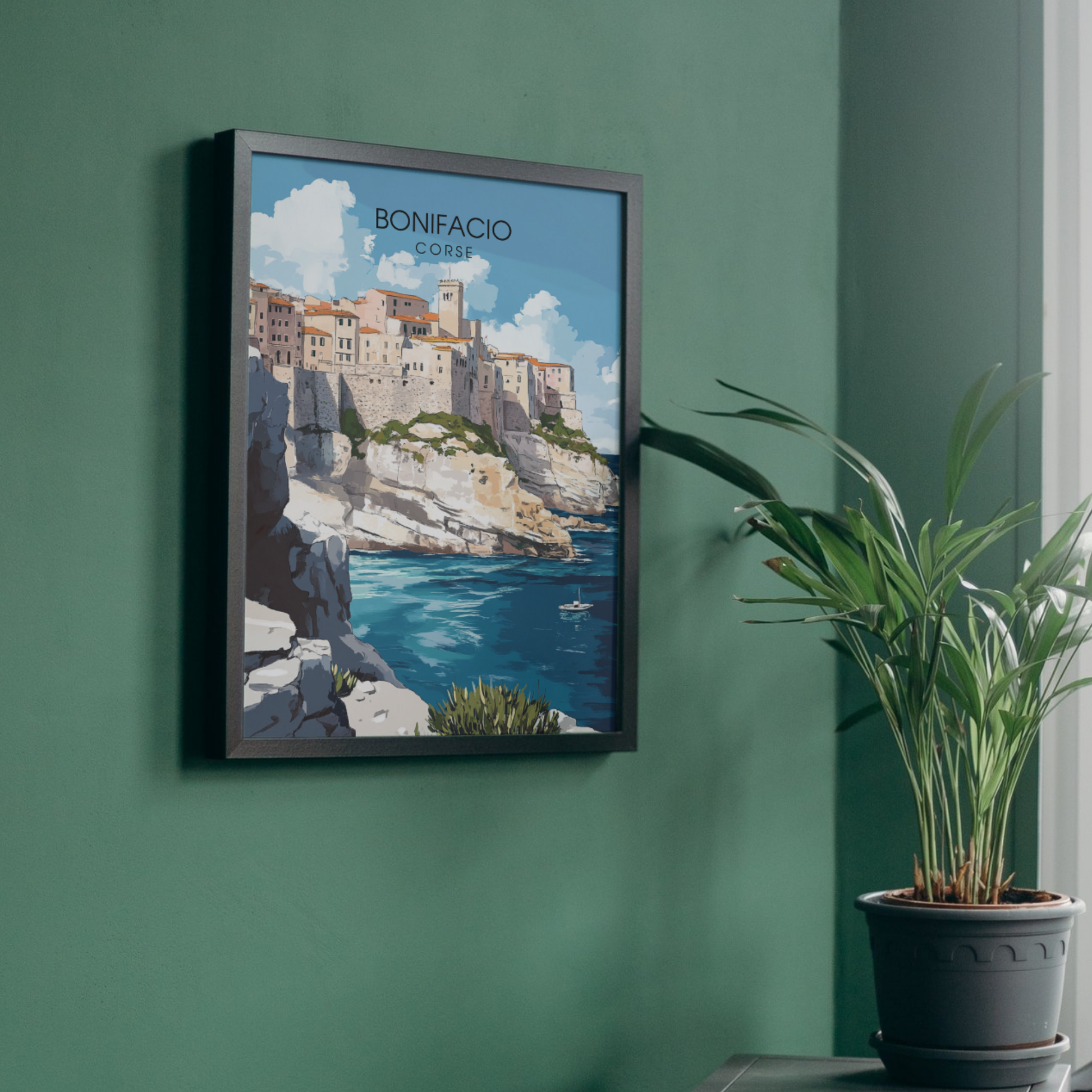 Affiche Bonifacio | Poster Murale Corse | Affiche Corse
