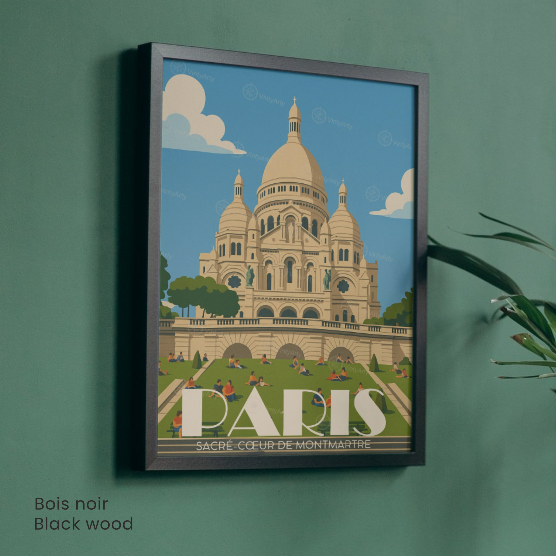 Affiche Paris | Impression Artistique Montmartre - Sacré Cœur | Affiche France