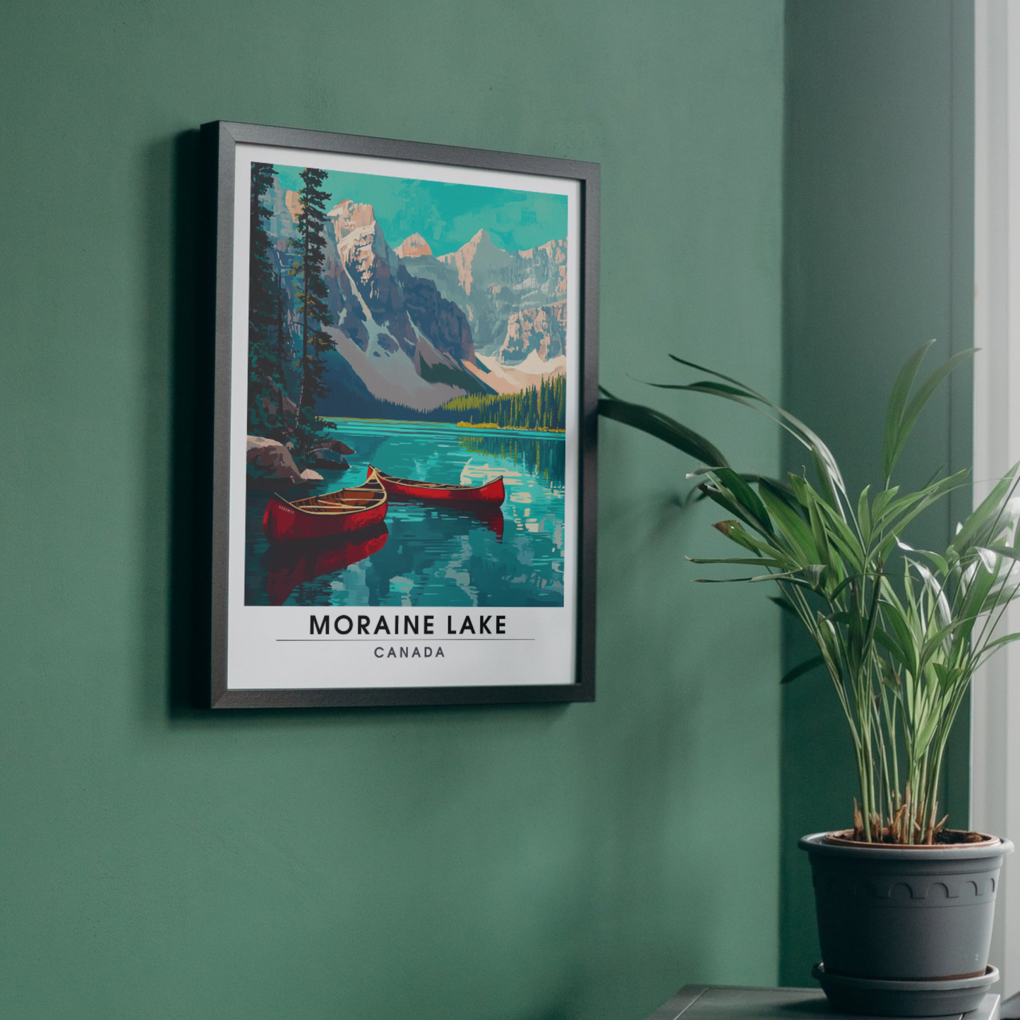 Affiche Lac Moraine | Poster Canada | Affiche Lac