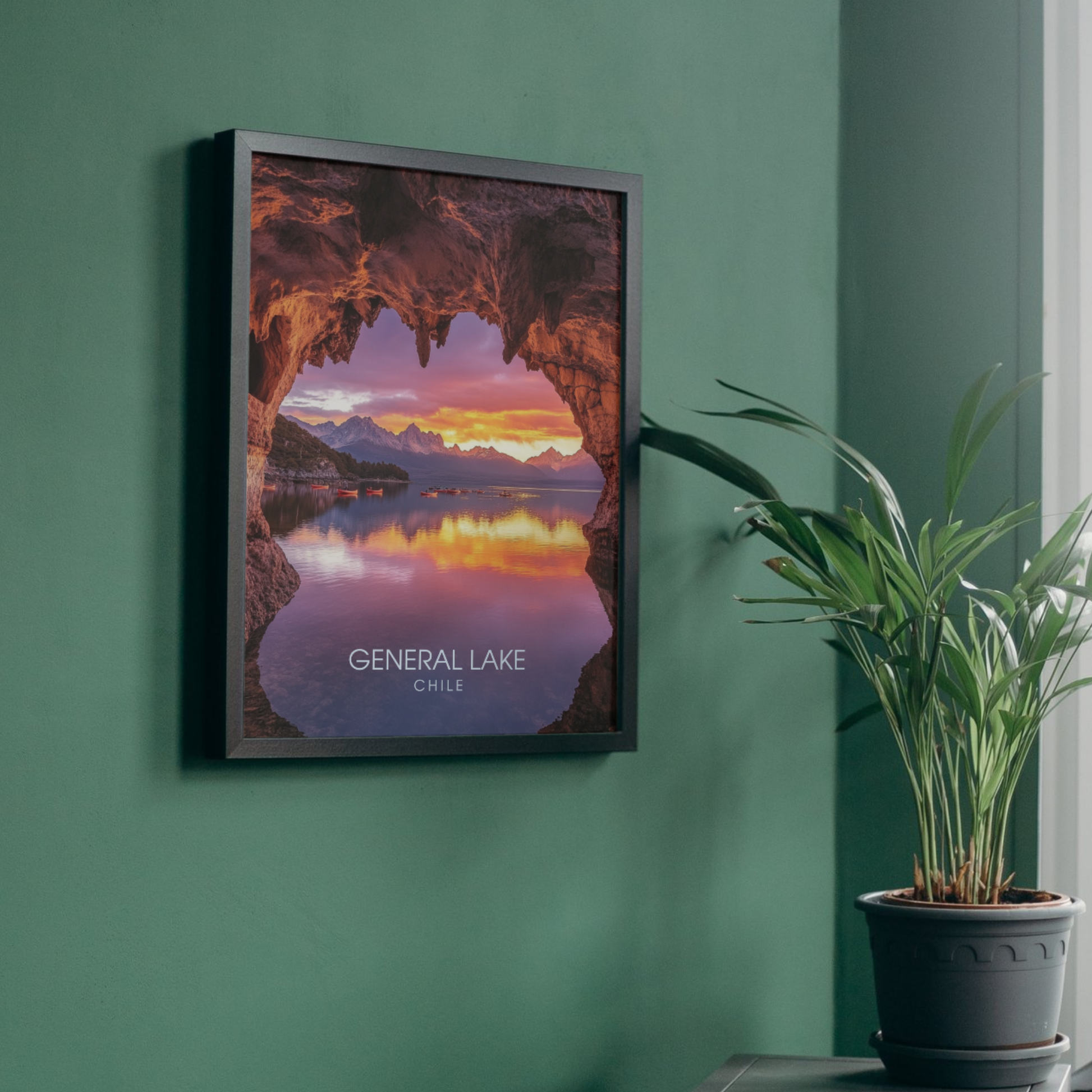 Affiche Lac Général | Impression Chili | Affiche Lac