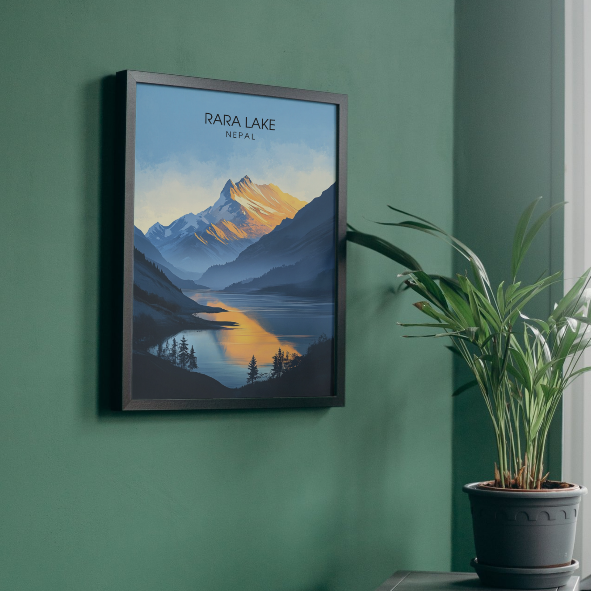 Affiche Rara Lake | Impression Nepal | Affiche Lake
