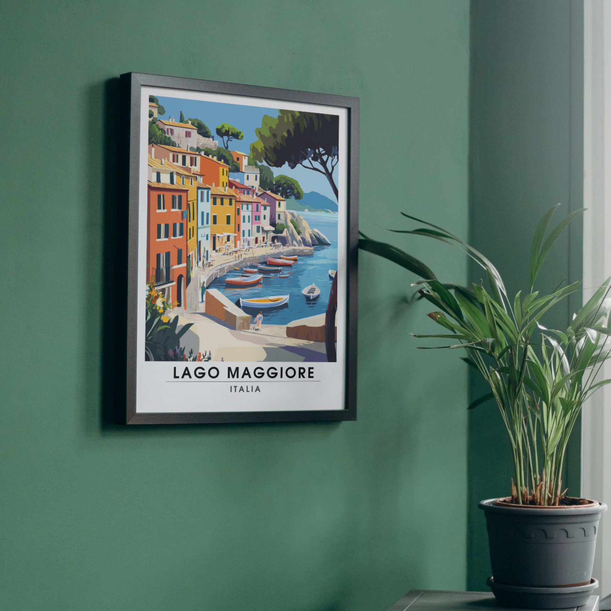 Affiche Lac Majeur | Impression Italie | Affiche Lac