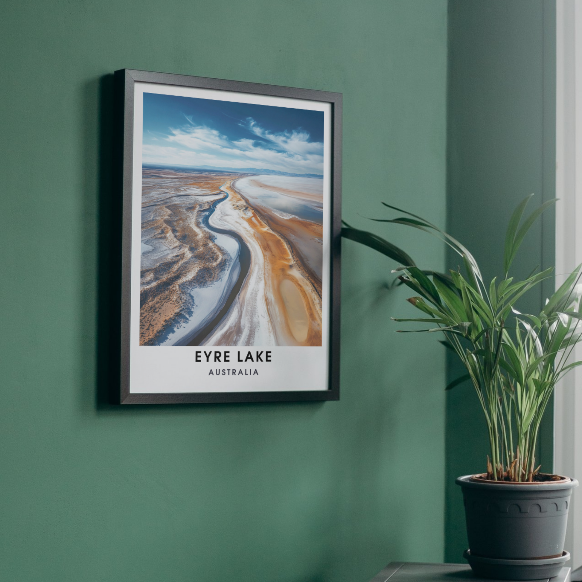 Affiche lac Eyre | Impression Australie | Affiche Lac