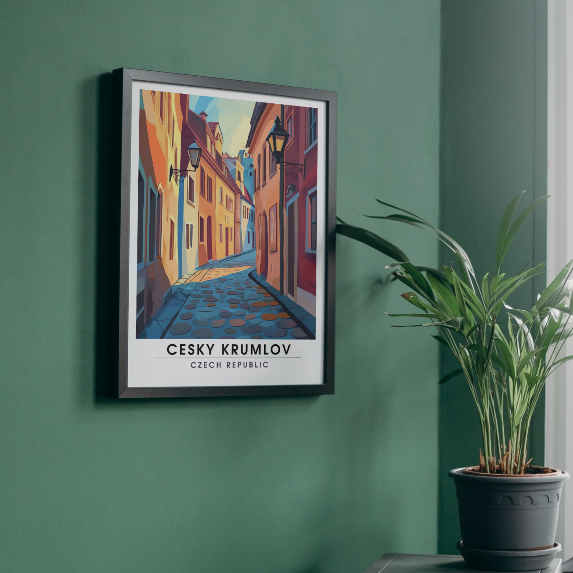 Affiche Český Krumlov | Poster République tchèque | Affiche République tchèque