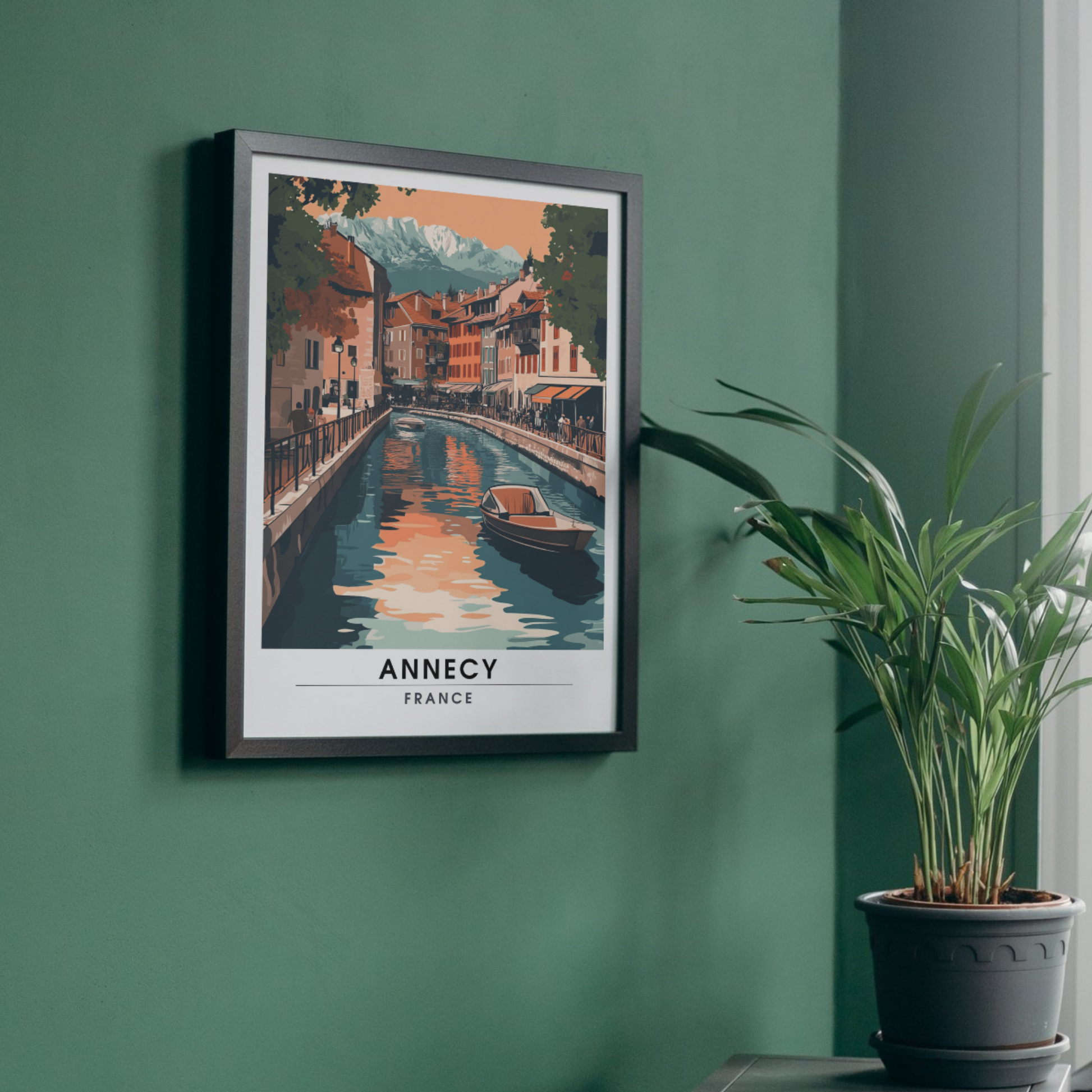 Affiche Annecy | Impression de voyage France | Affiche France