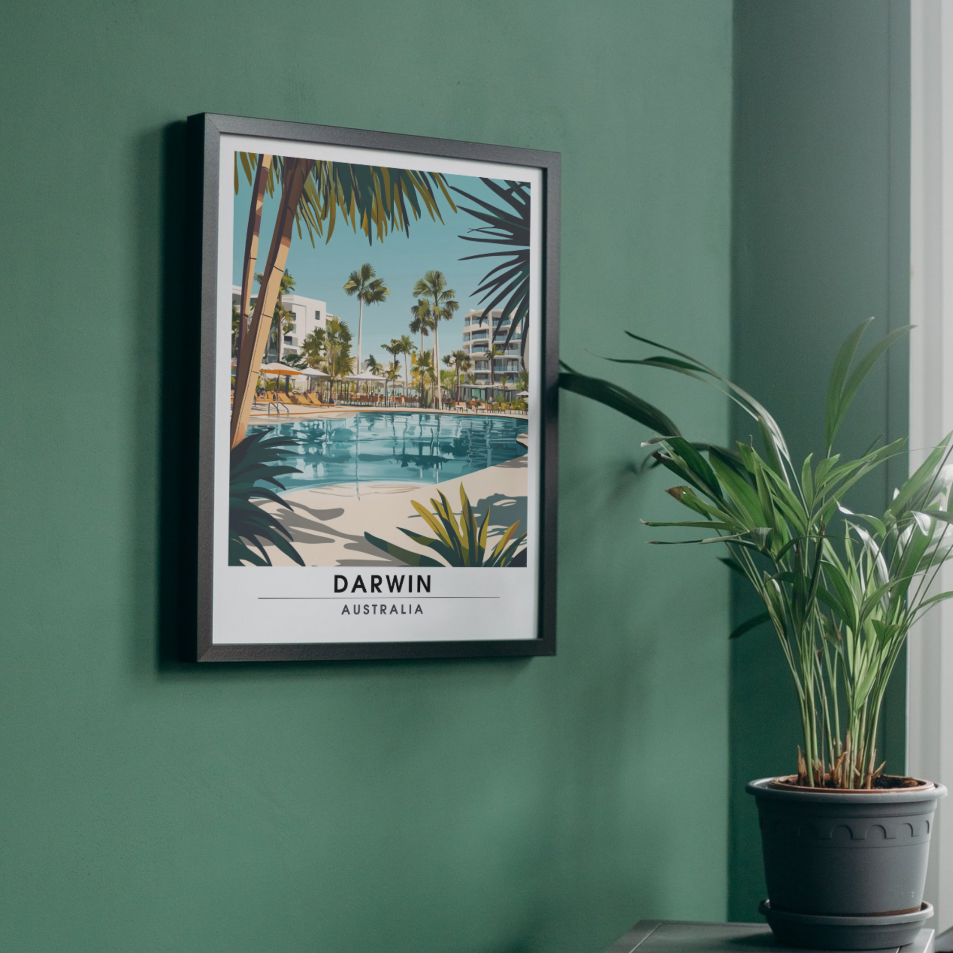 Affiche Darwin | Impression de voyage Australie | Affiche Australie