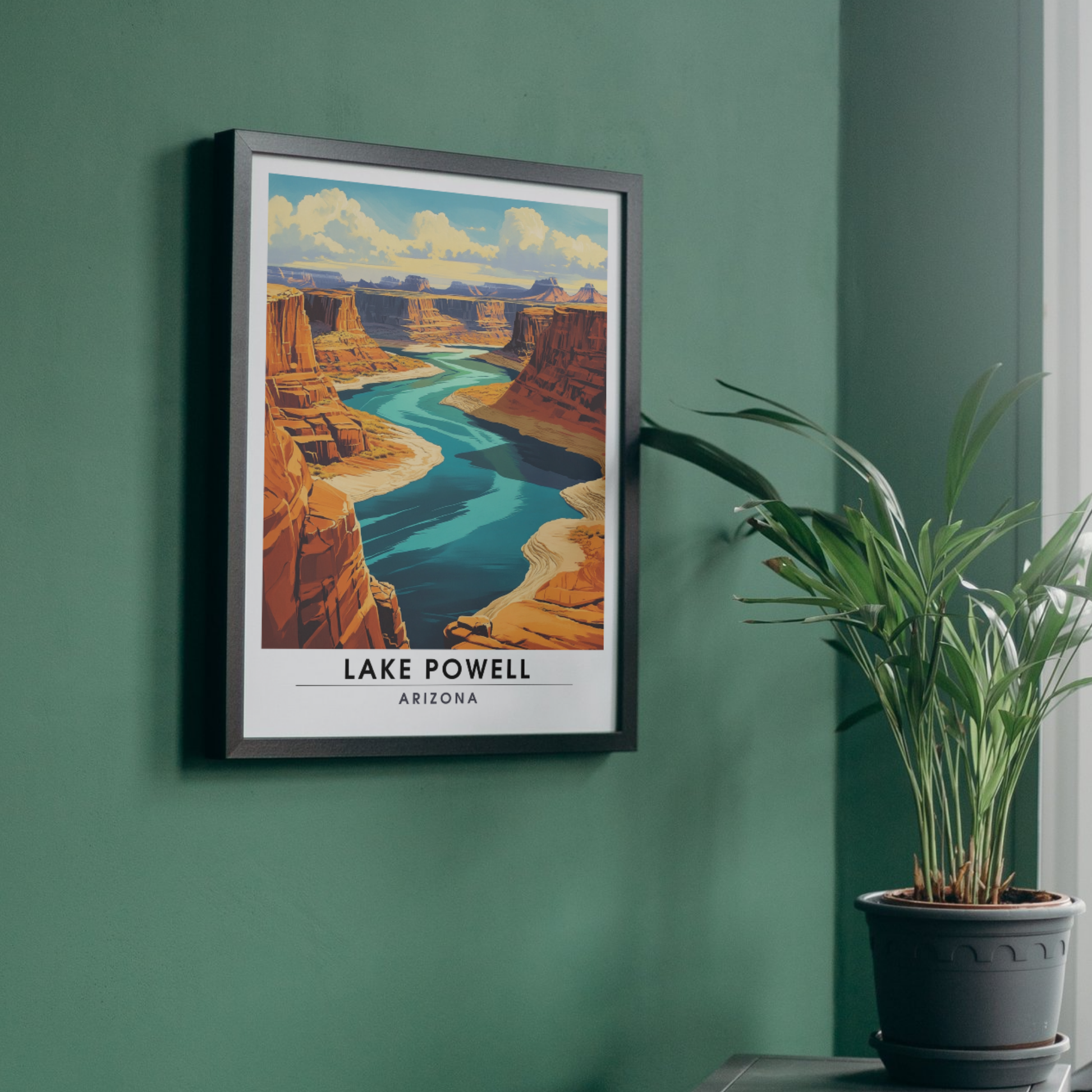 Affiche Lac Powell Arizona | Impression États-Unis | Affiche Lac
