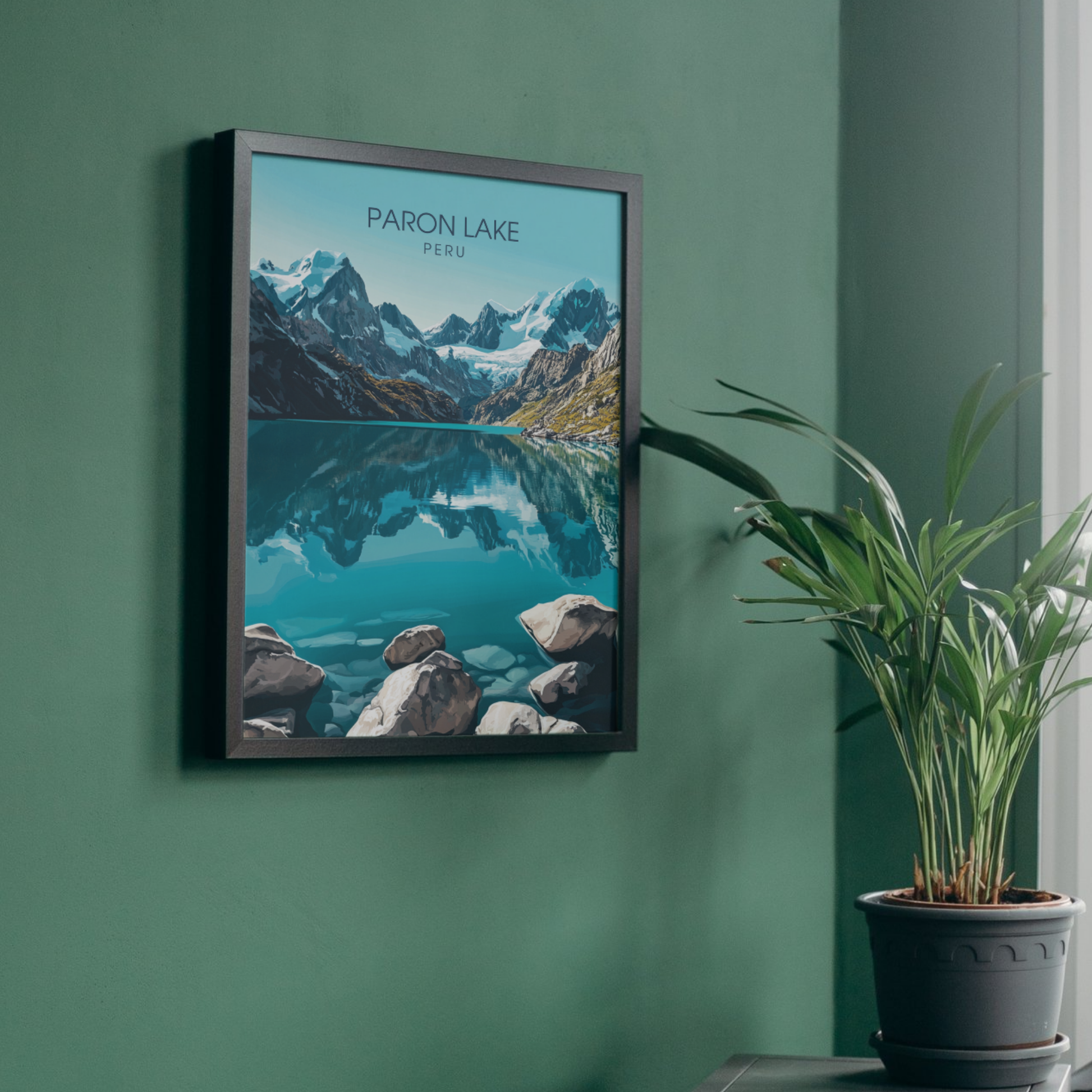 Affiche Lac Paron | Impression Pérou | Affiche Lac