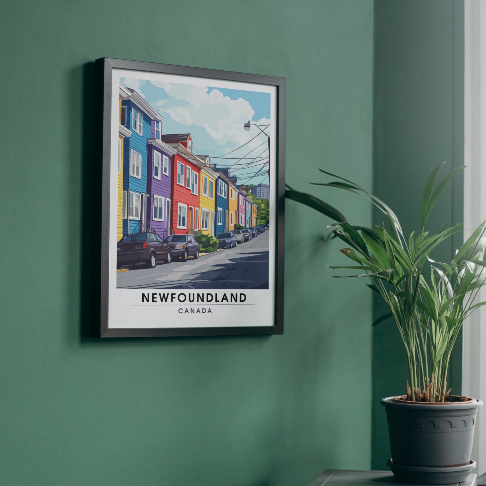 Affiche Terre Neuve | Poster décoratif Canada | Affiche Canada