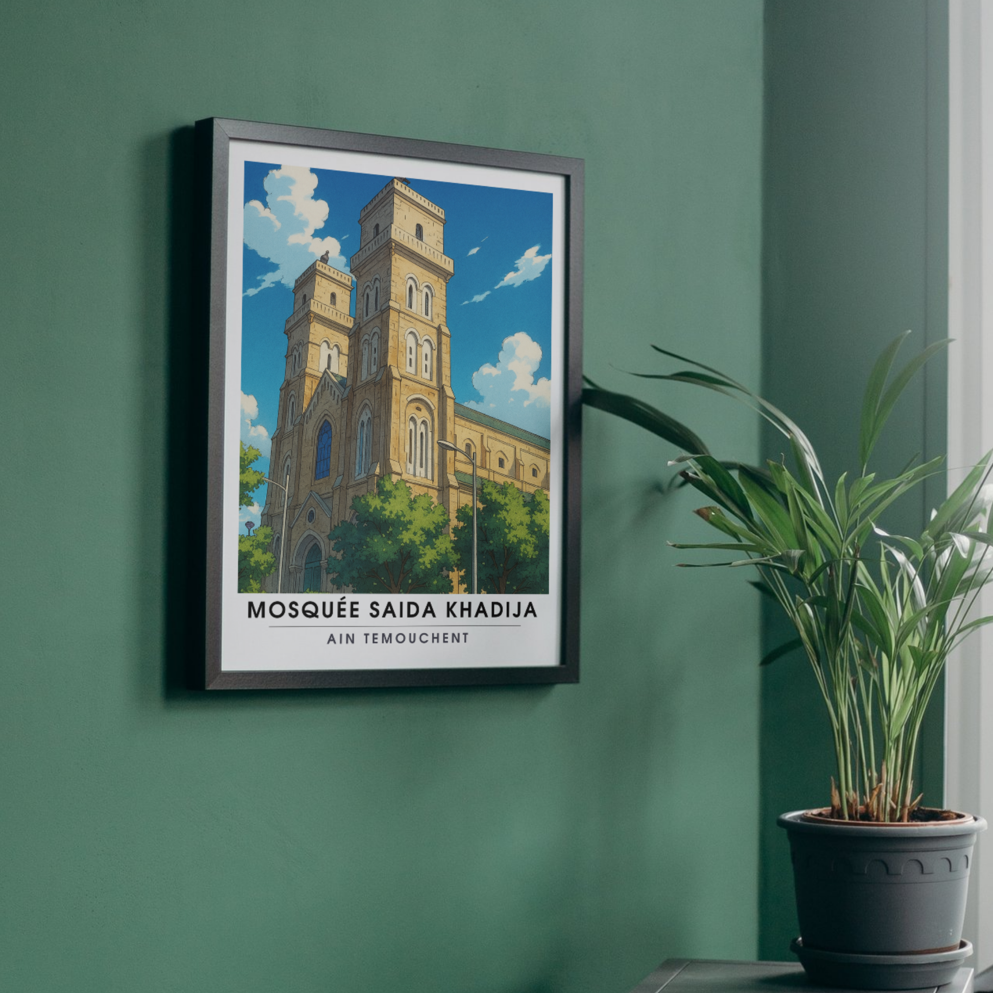 Affiche Mosquée Saïda Khadija | Impression Ain Témouchent | Affiche Algérie