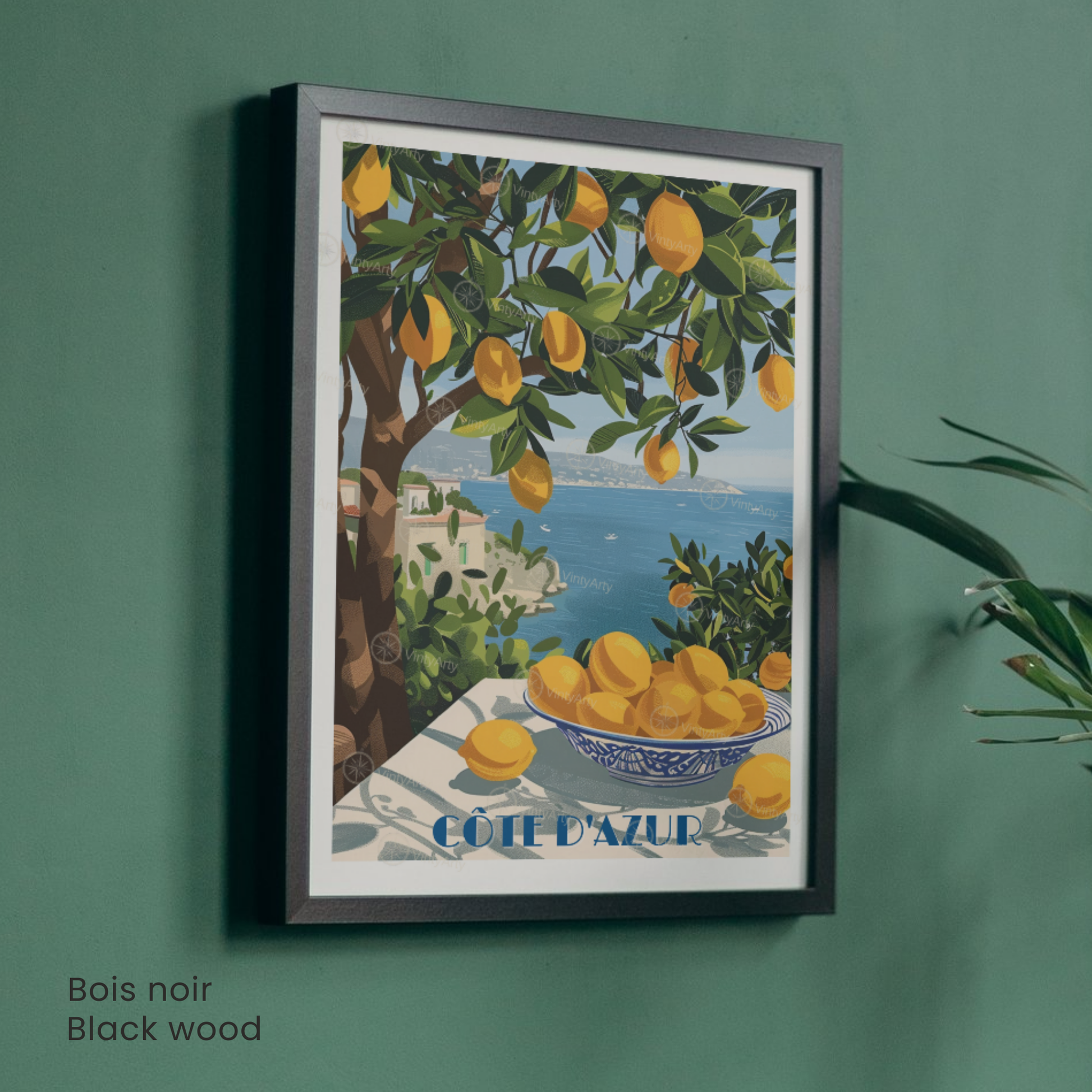 Affiche Côte d’Azur | Poster déco Côte d’Azur | Affiche France