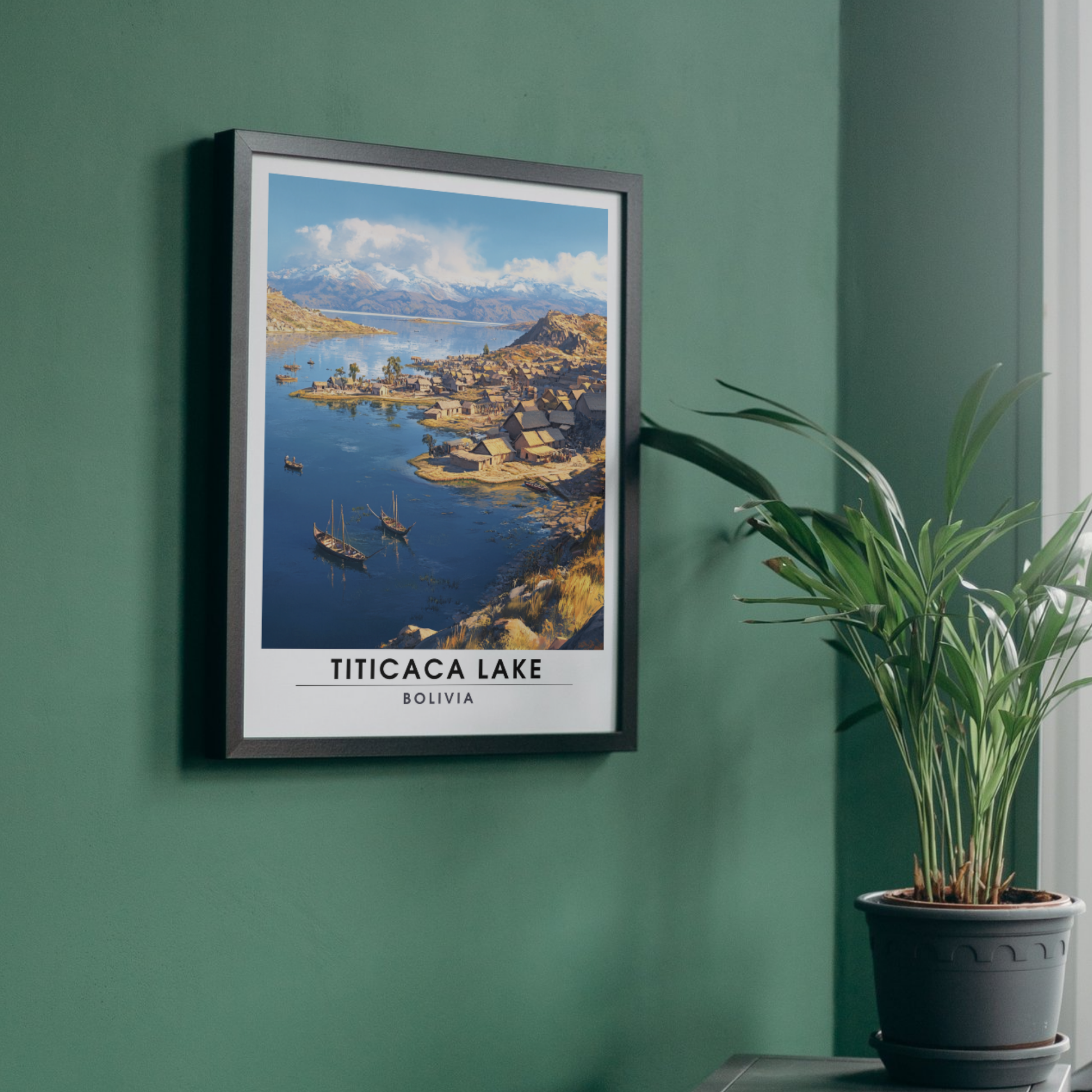 Affiche Lac Titicaca | Poster Bolivie | Affiche Lac