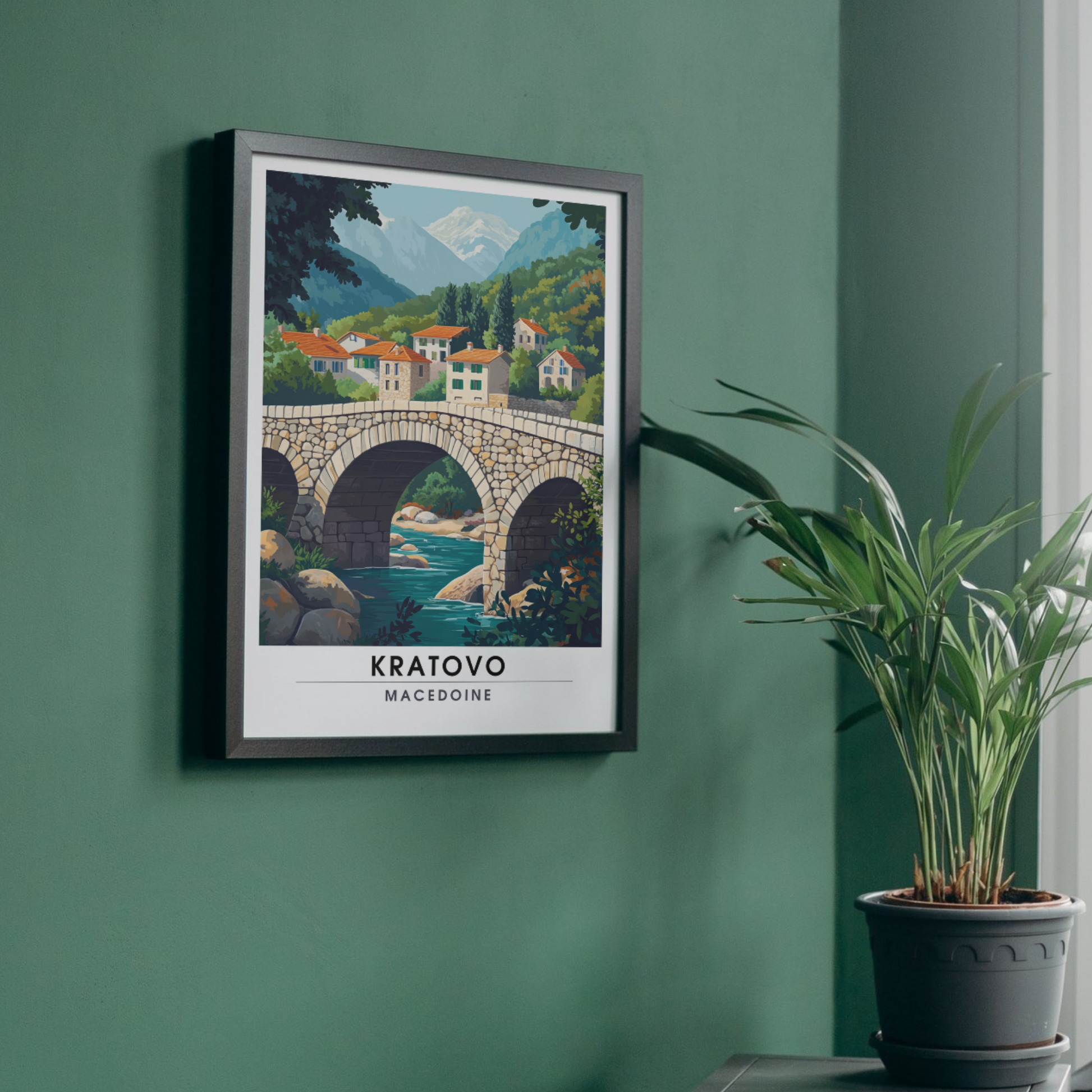 Affiche Kratovo | Impression Macédoine | Affiche Macédoine