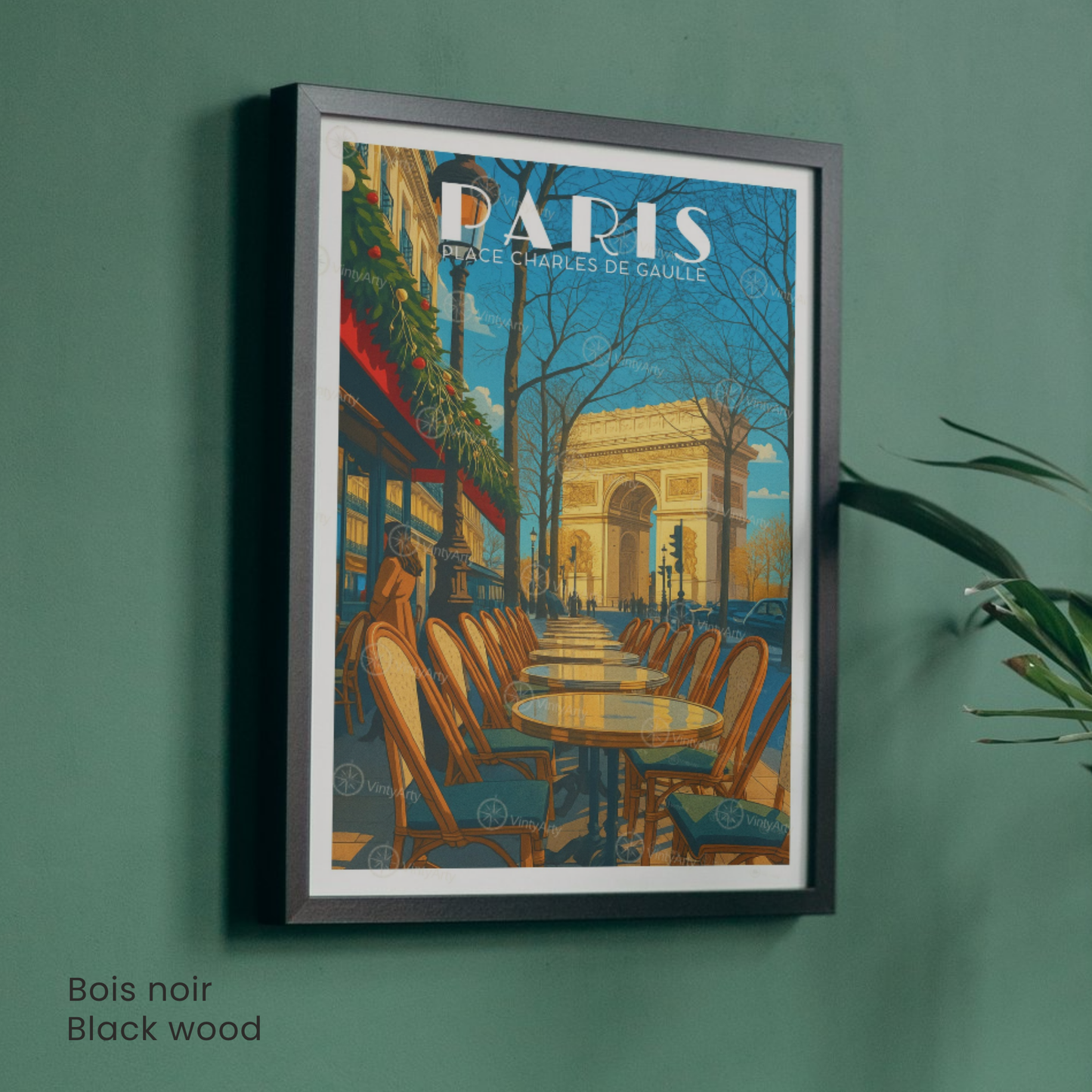 Affiche Paris | Impression Place de Charles de Gaulle | Affiche France