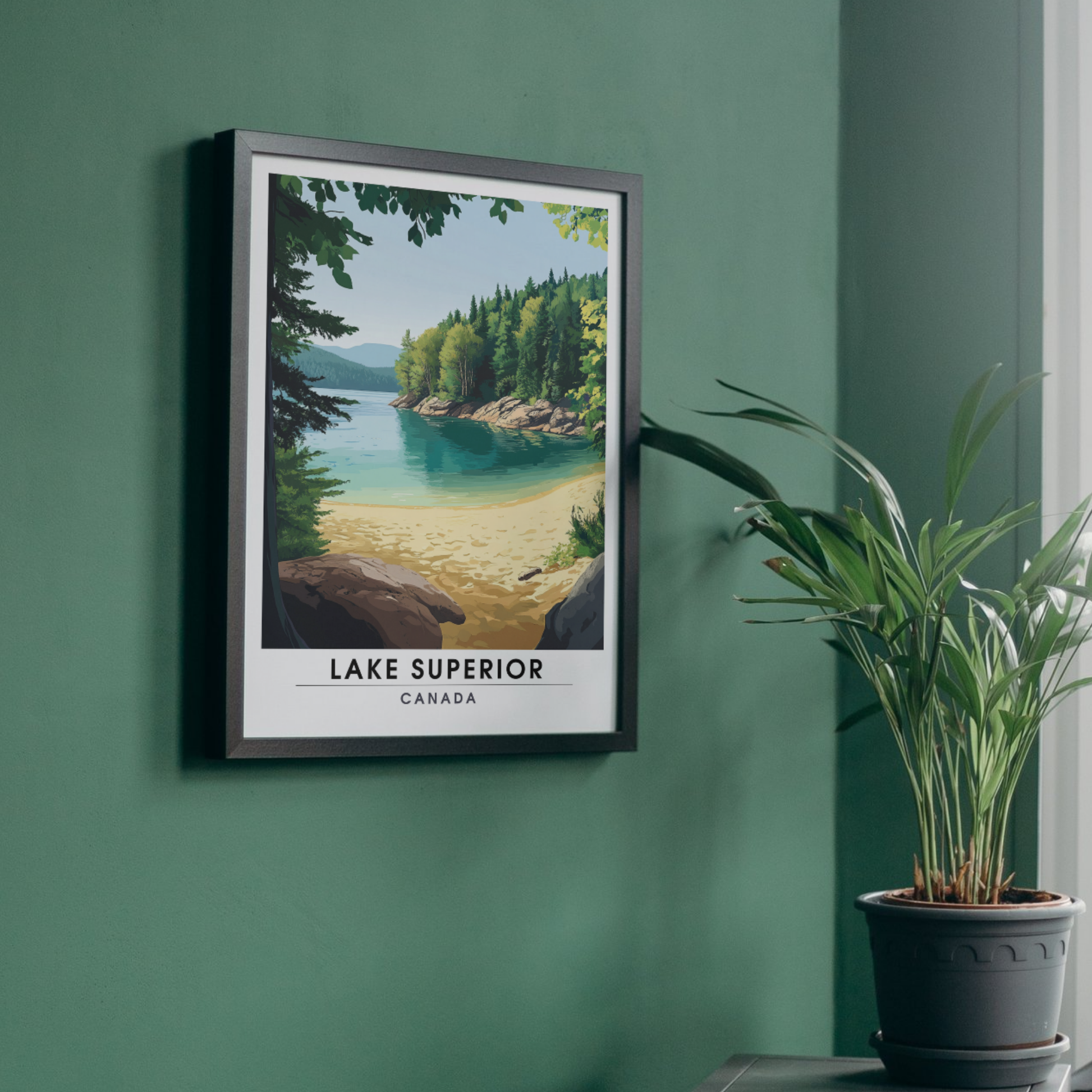 Affiche Lac Supérieur | Poster Canada | Affiche Lac