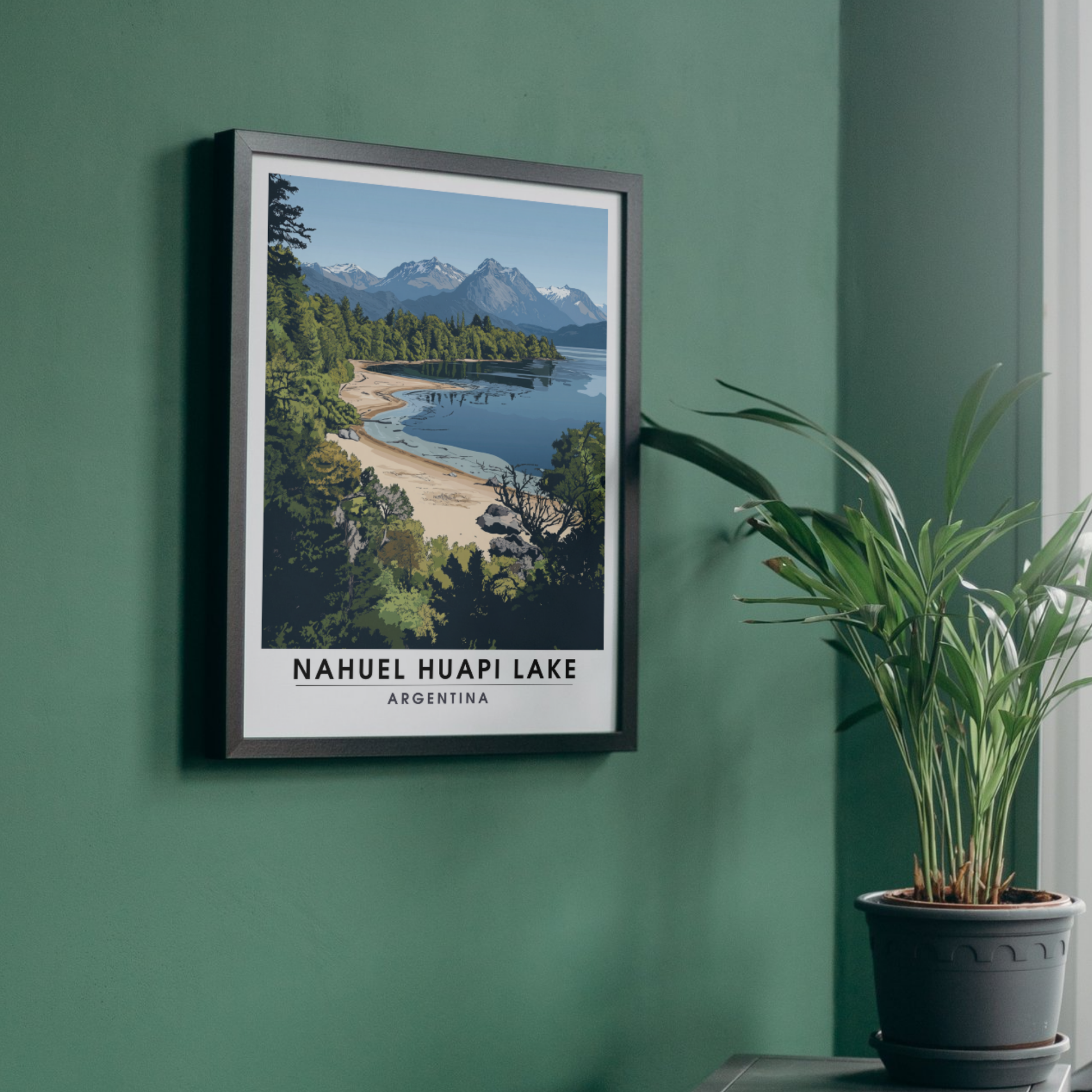 Affiche Lac Nahuel Huapi | Poster Argentine | Affiche Lac